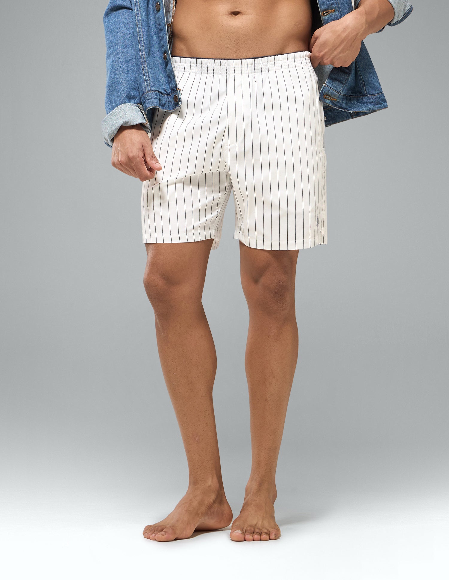 Printed Mid Rise OEX22 Boxer Shorts White - U.S. Polo Assn. India | Large