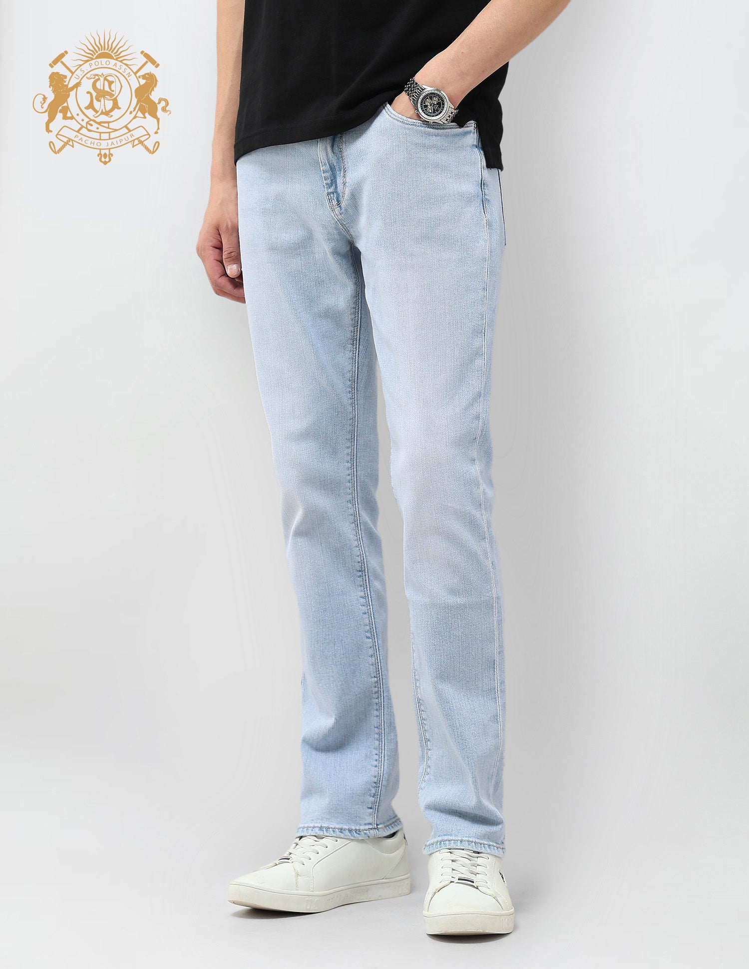 Harold Slim Straight Fit Blue Jeans