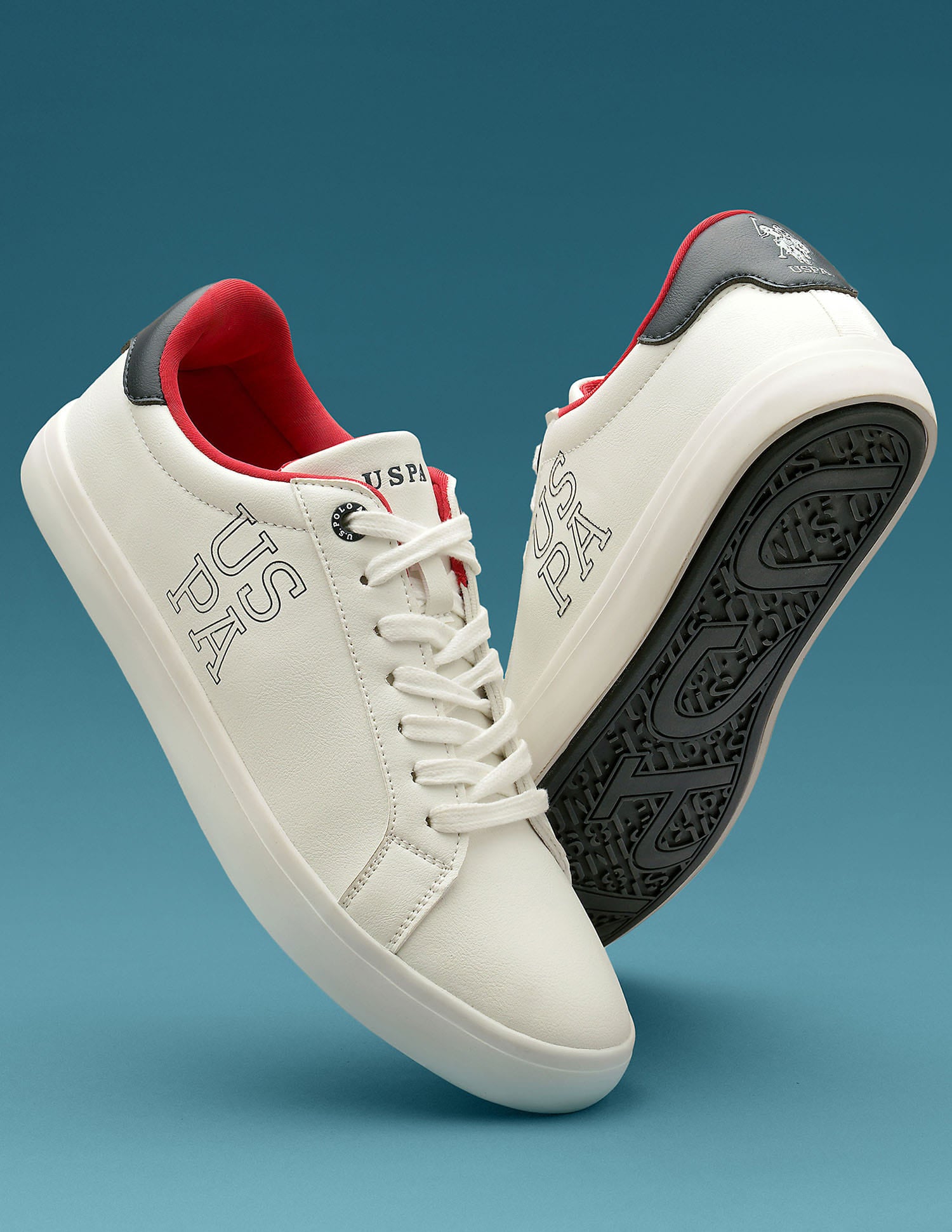 Men Ramus 2.0 Colour Blocked Sneakers Off White - U.S. Polo Assn. India | Large