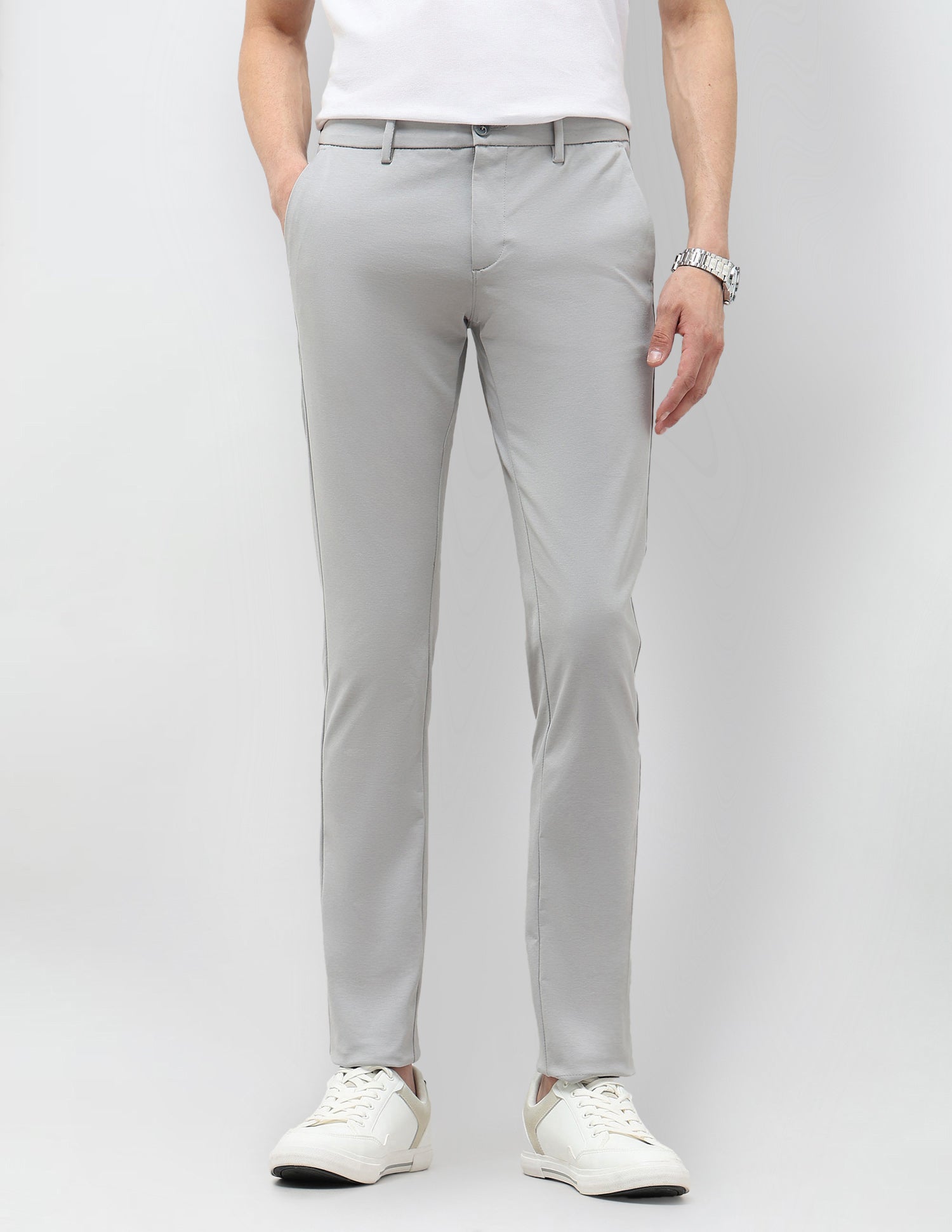 Mid Rise Slim Fit Trousers