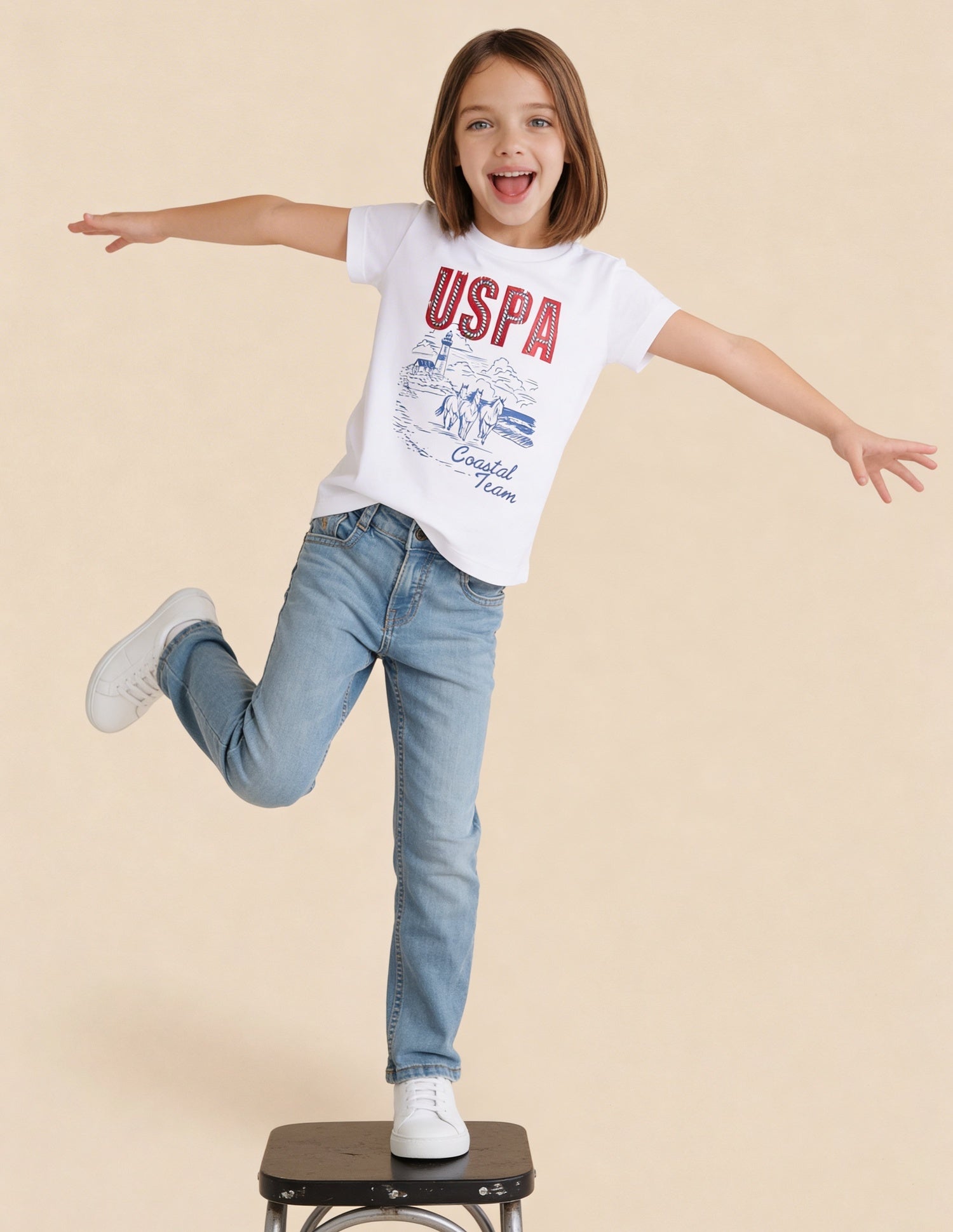 Graphic Brand Printed Pattern Regular Fit Top