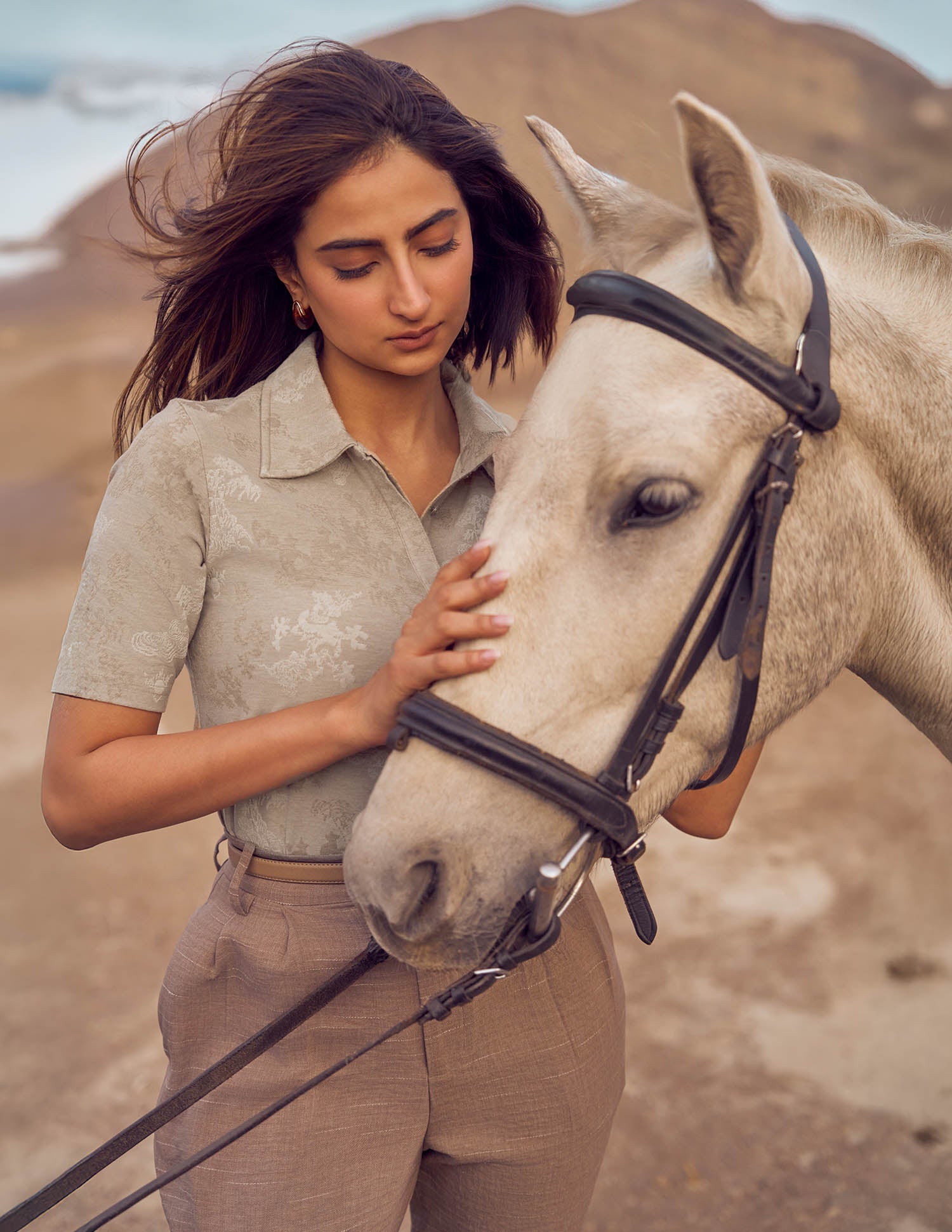 Floral Self Design Regular Fit Top