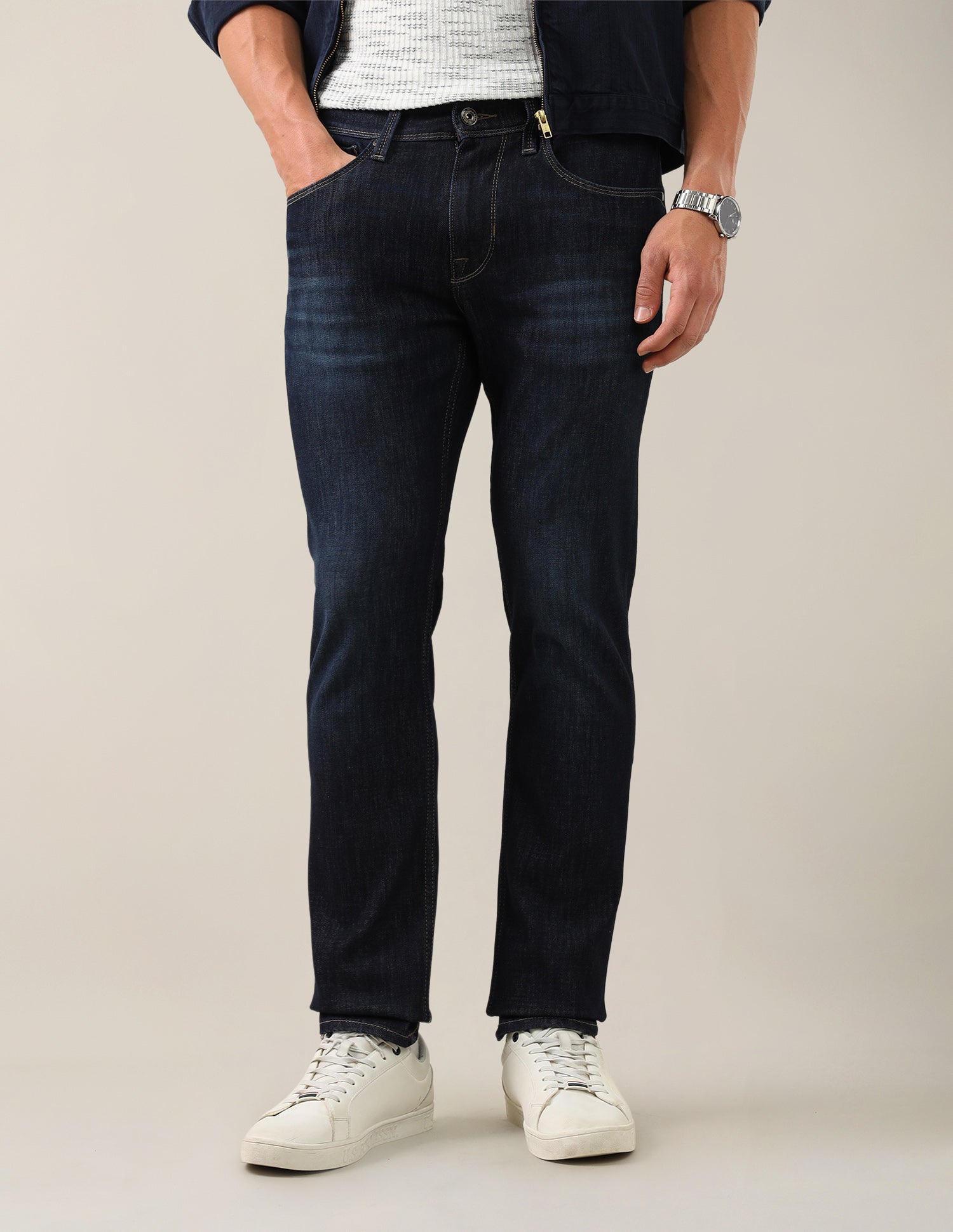 Brandon Slim-Tapered Fit Blue Jeans Dark Blue - U.S. Polo Assn. India | Large