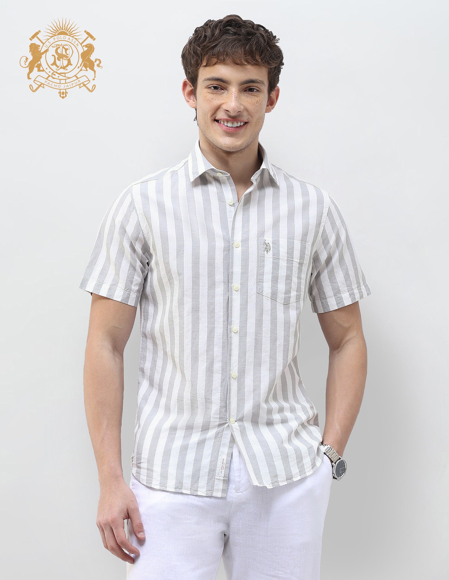 Vertical Striped Regular Fit Shirt