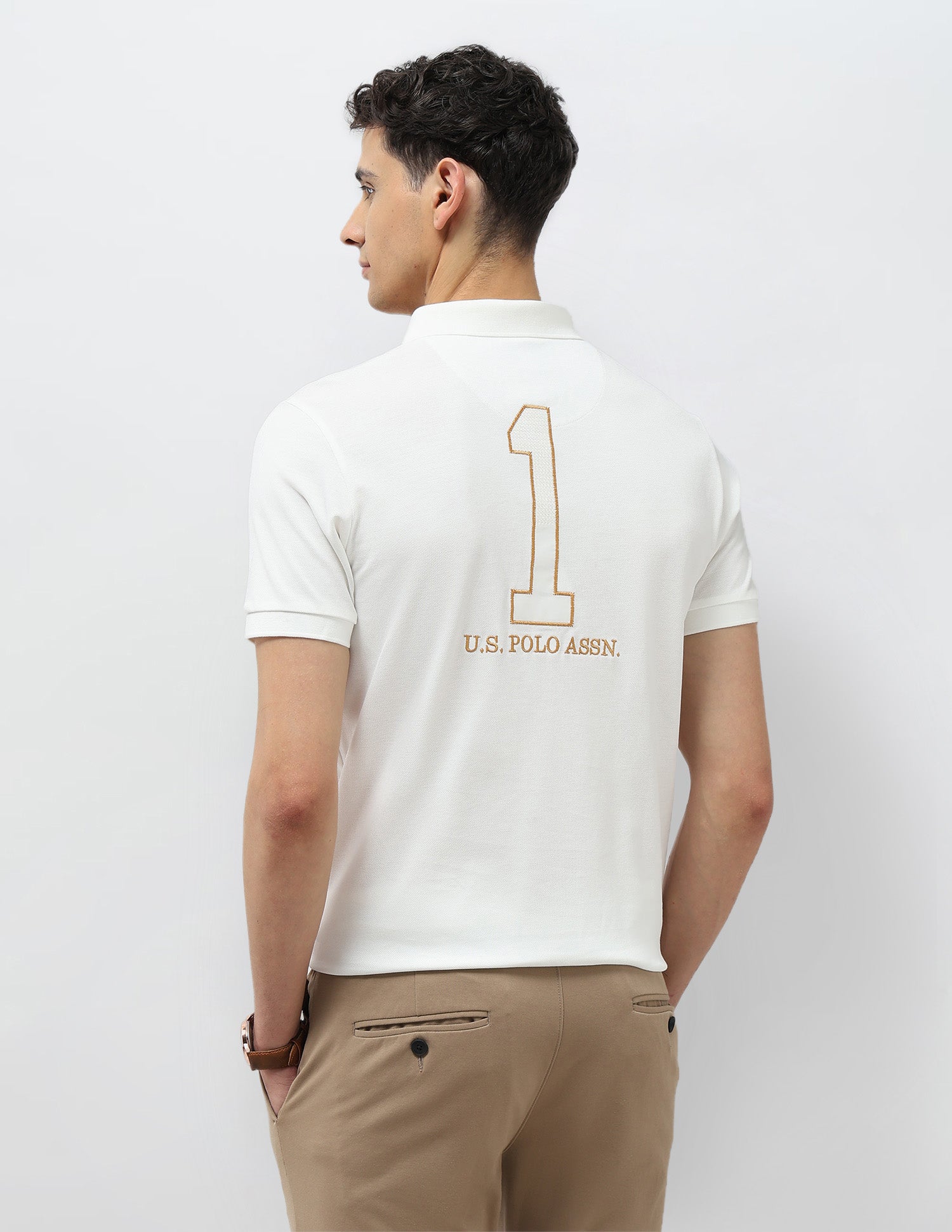 Numeric Brand Embroidered Polo Shirt