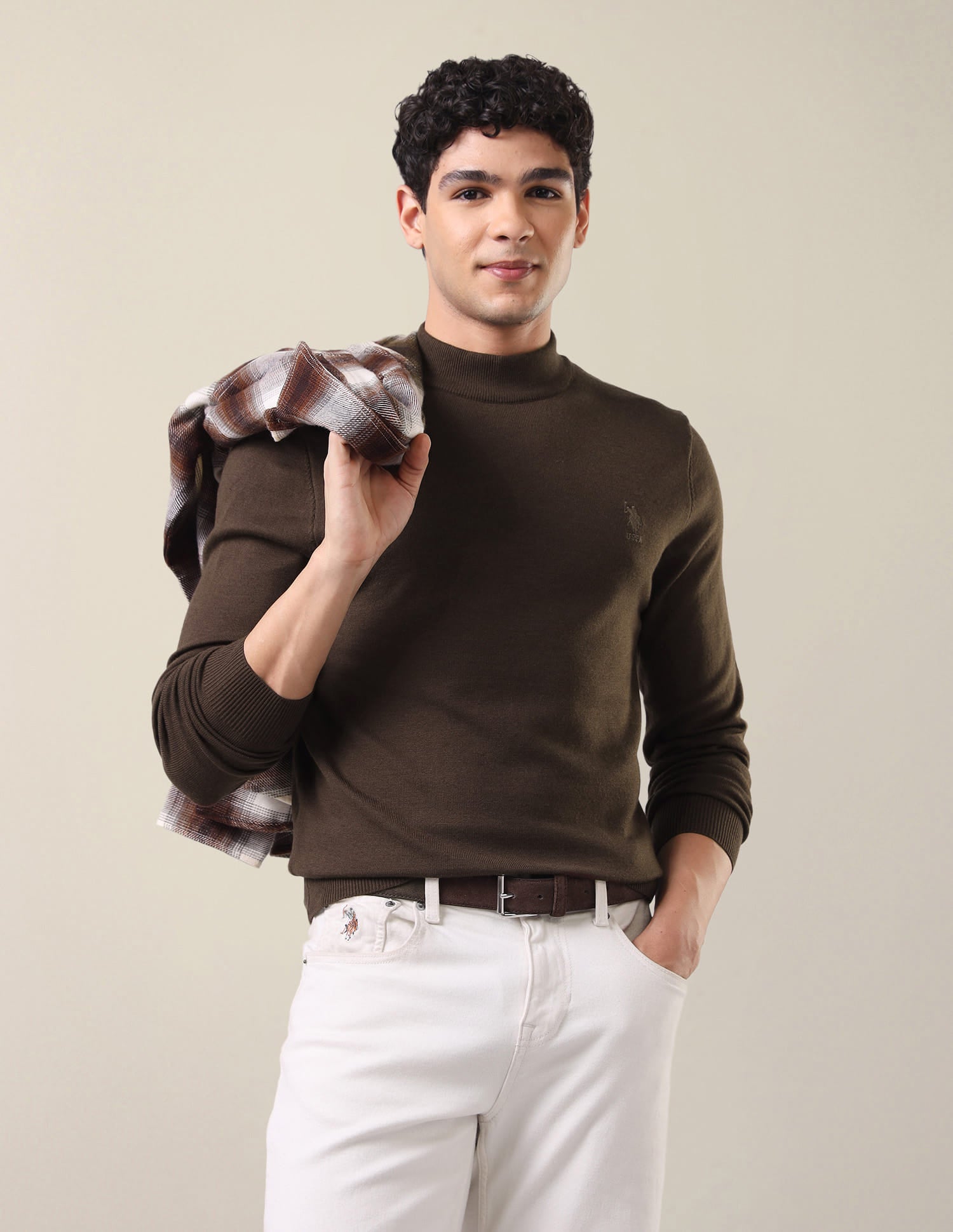 Mock Neck Regular Fit Sweater