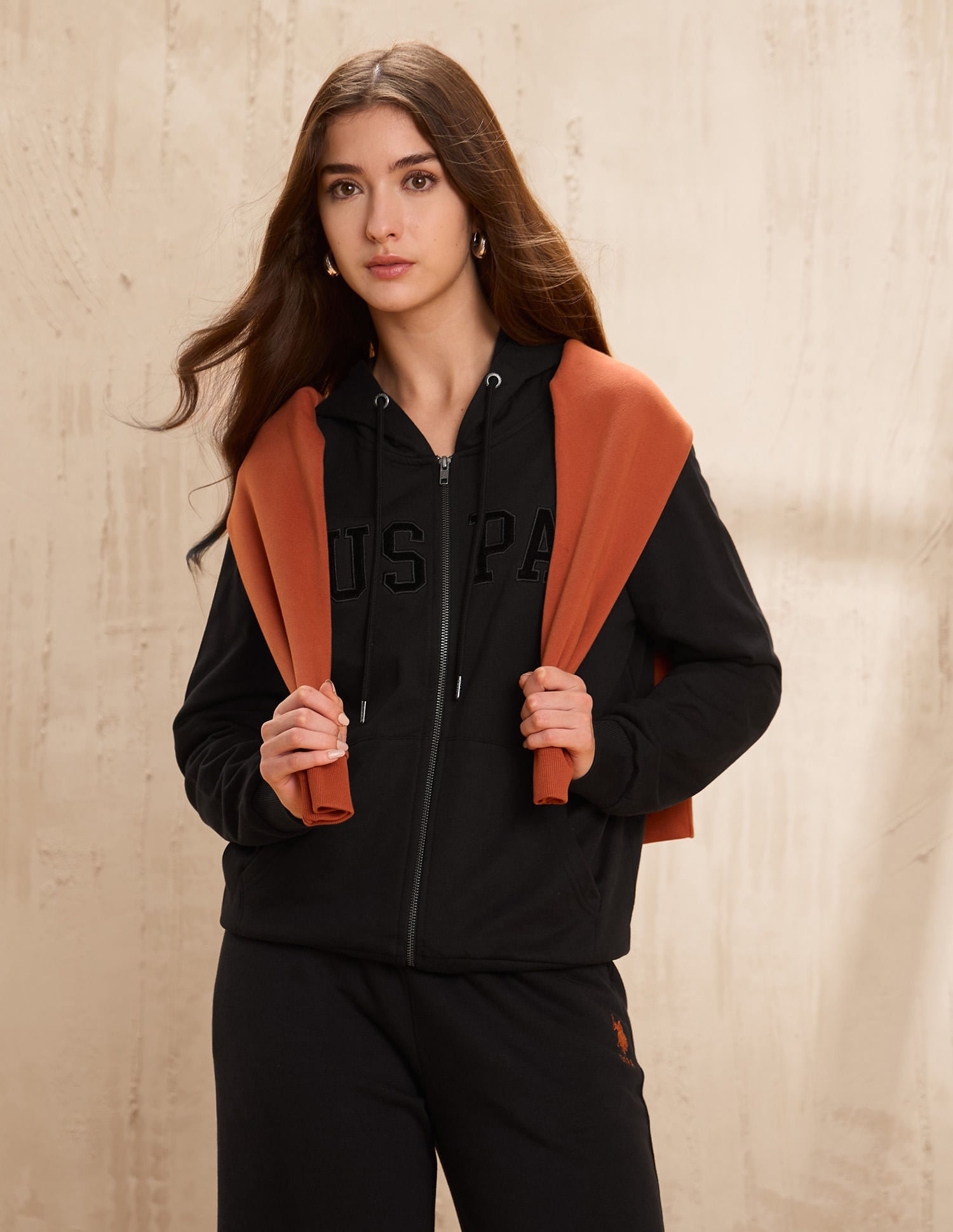 Solid Hooded Sweatshirt