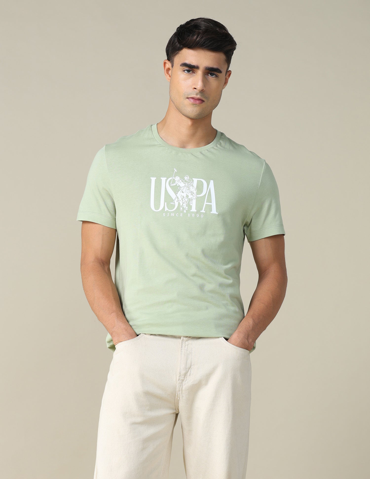 Brand Printed Regular Fit T-shirt