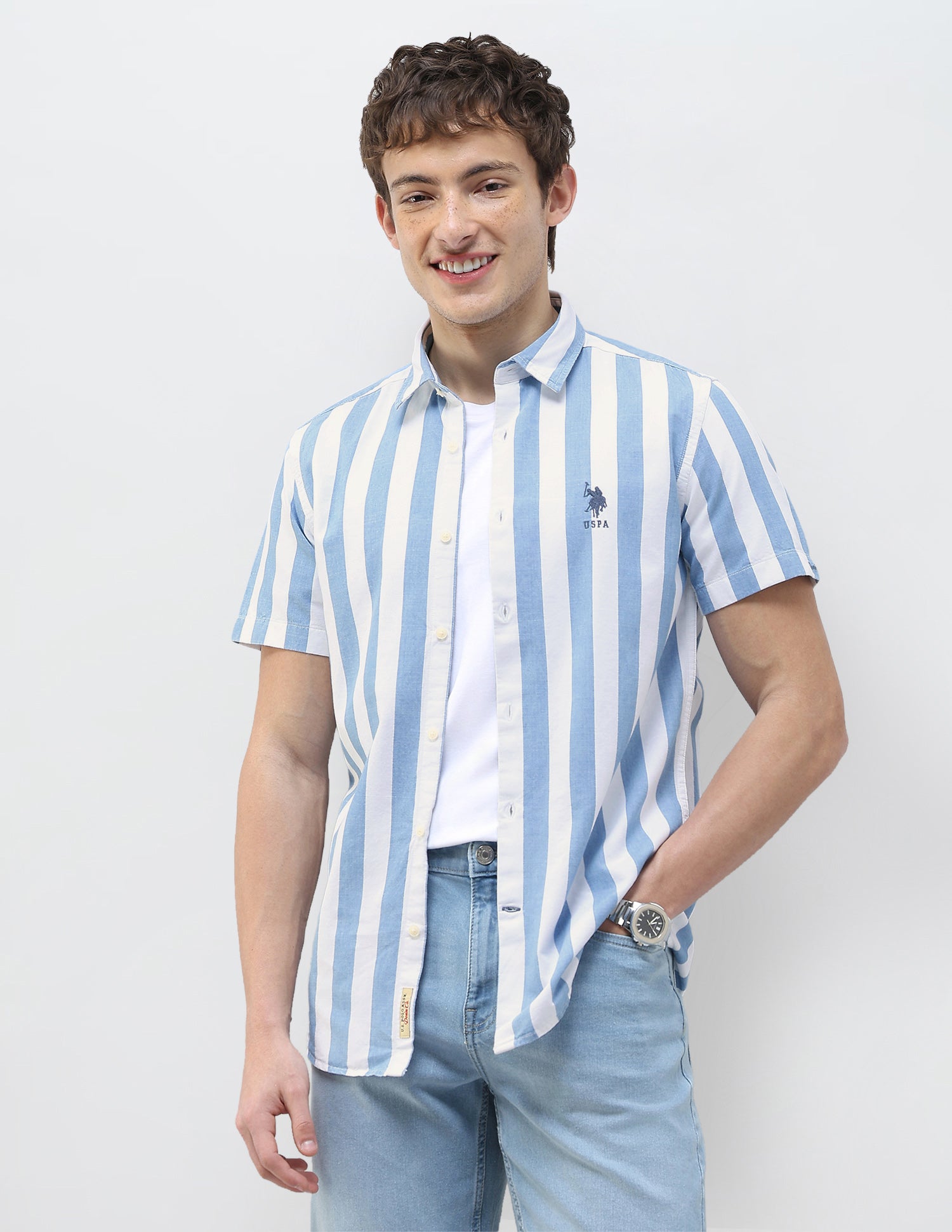Vertical Striped Regular Fit Shirt