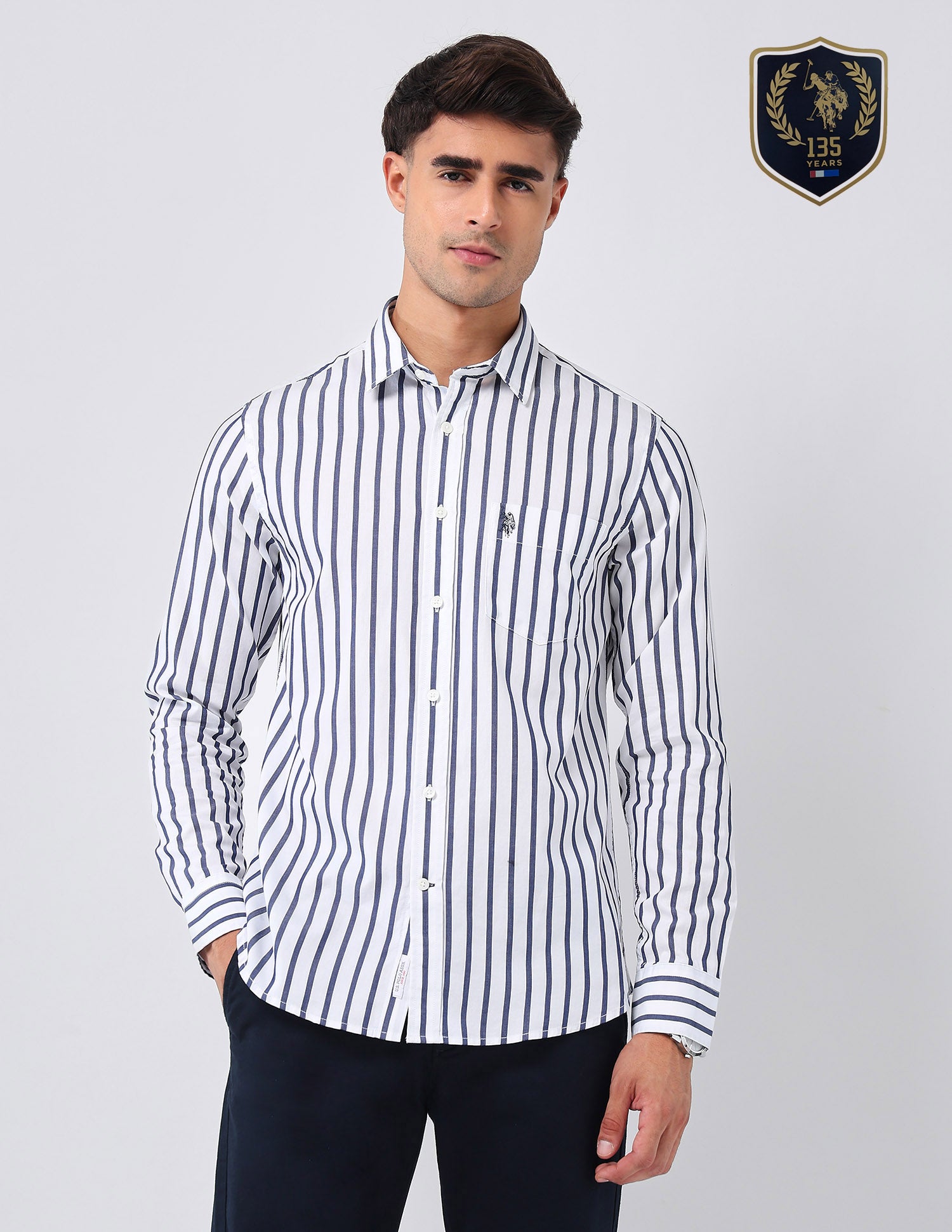 Vertical Striped 135Th Shirt