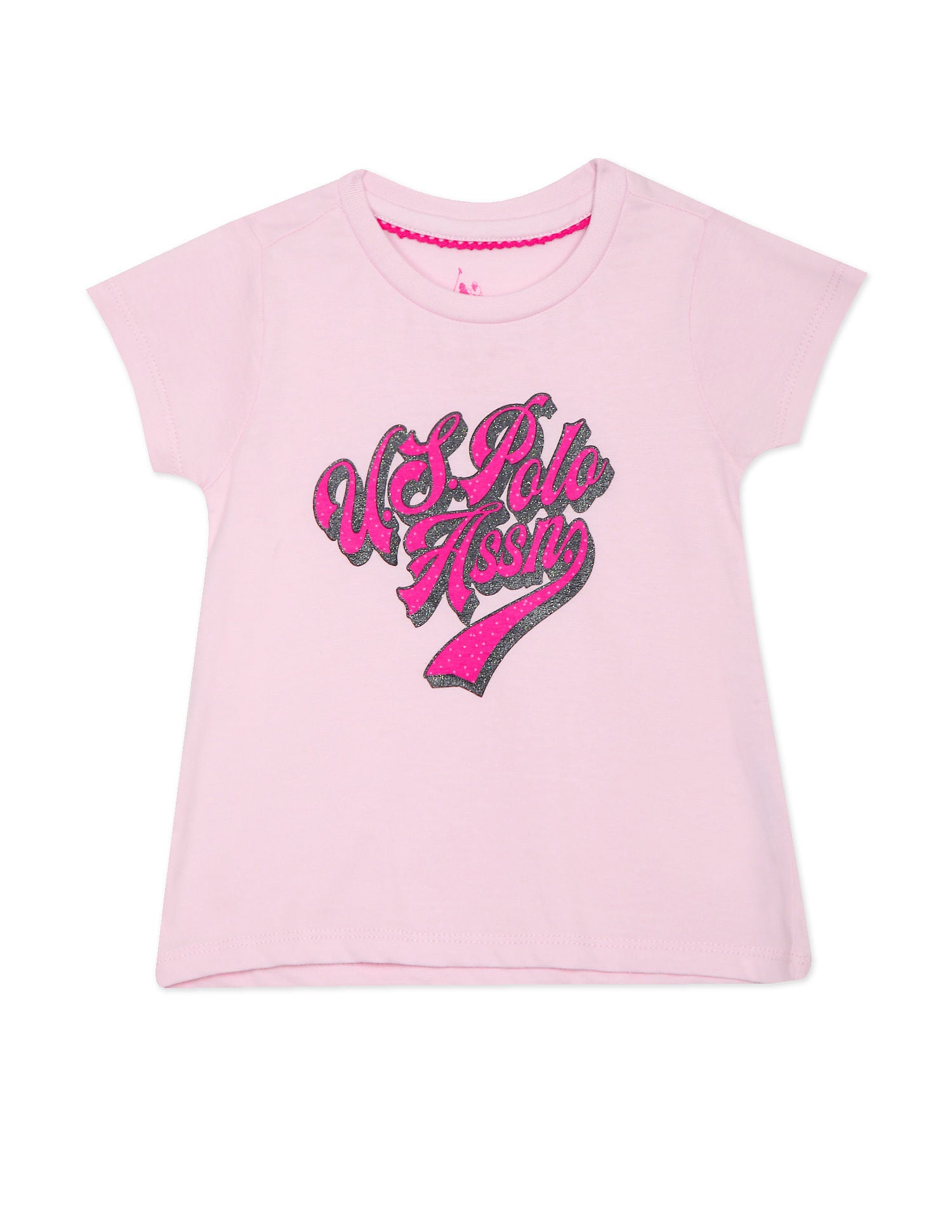 Crew Neck Brand Print T-Shirt