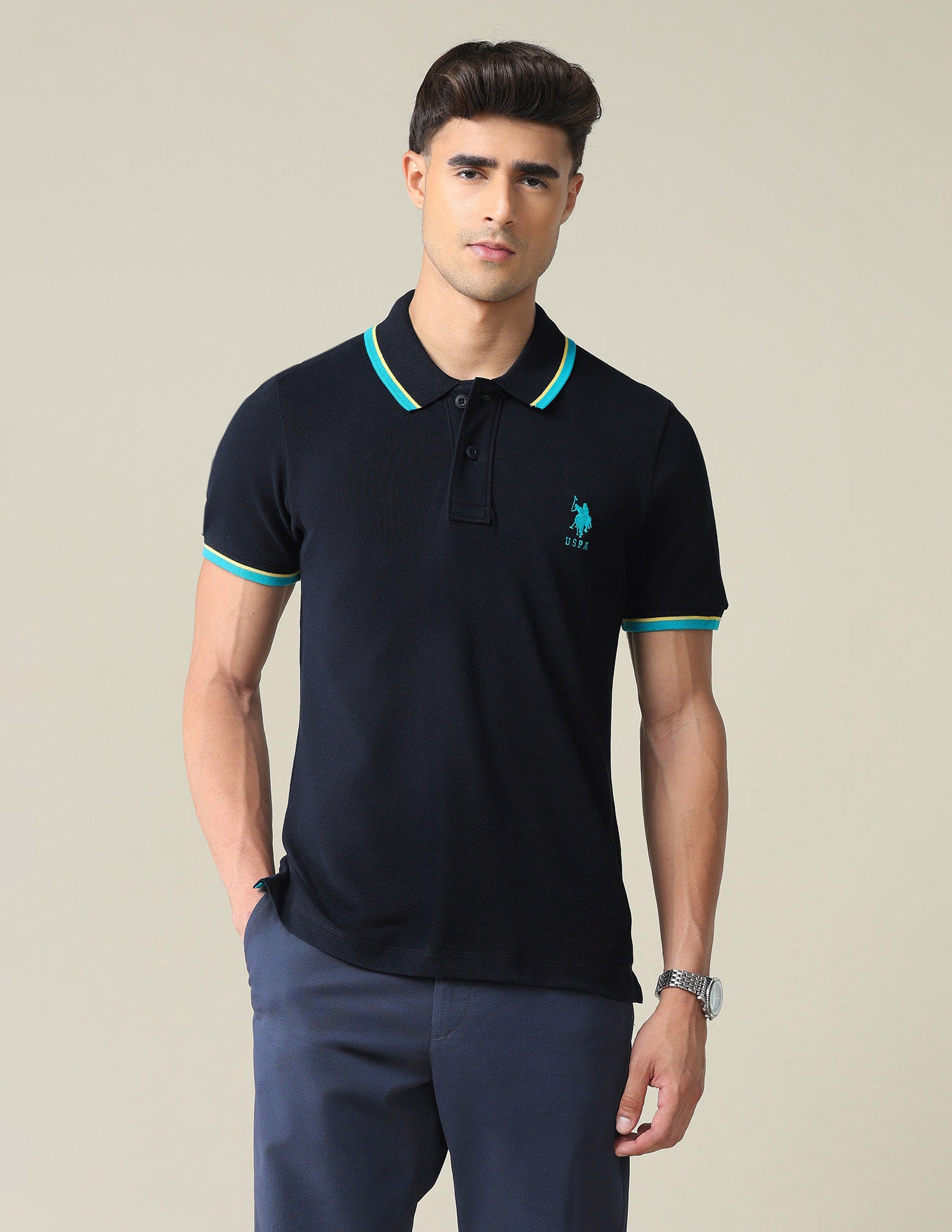 Slim Fit Cotton Polo Shirt