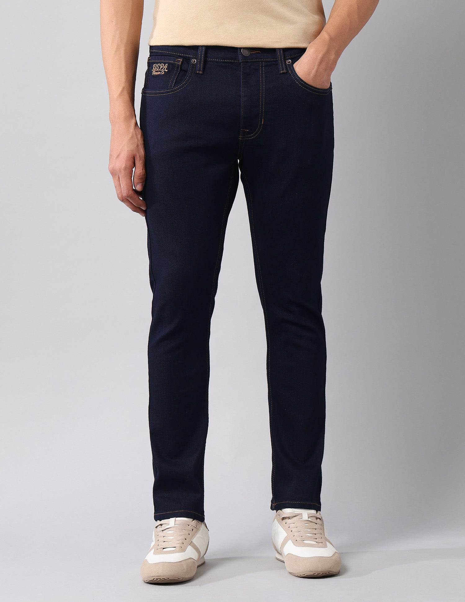 Henry Tapered Fit Blue Jeans Dark Blue - U.S. Polo Assn. India | Large