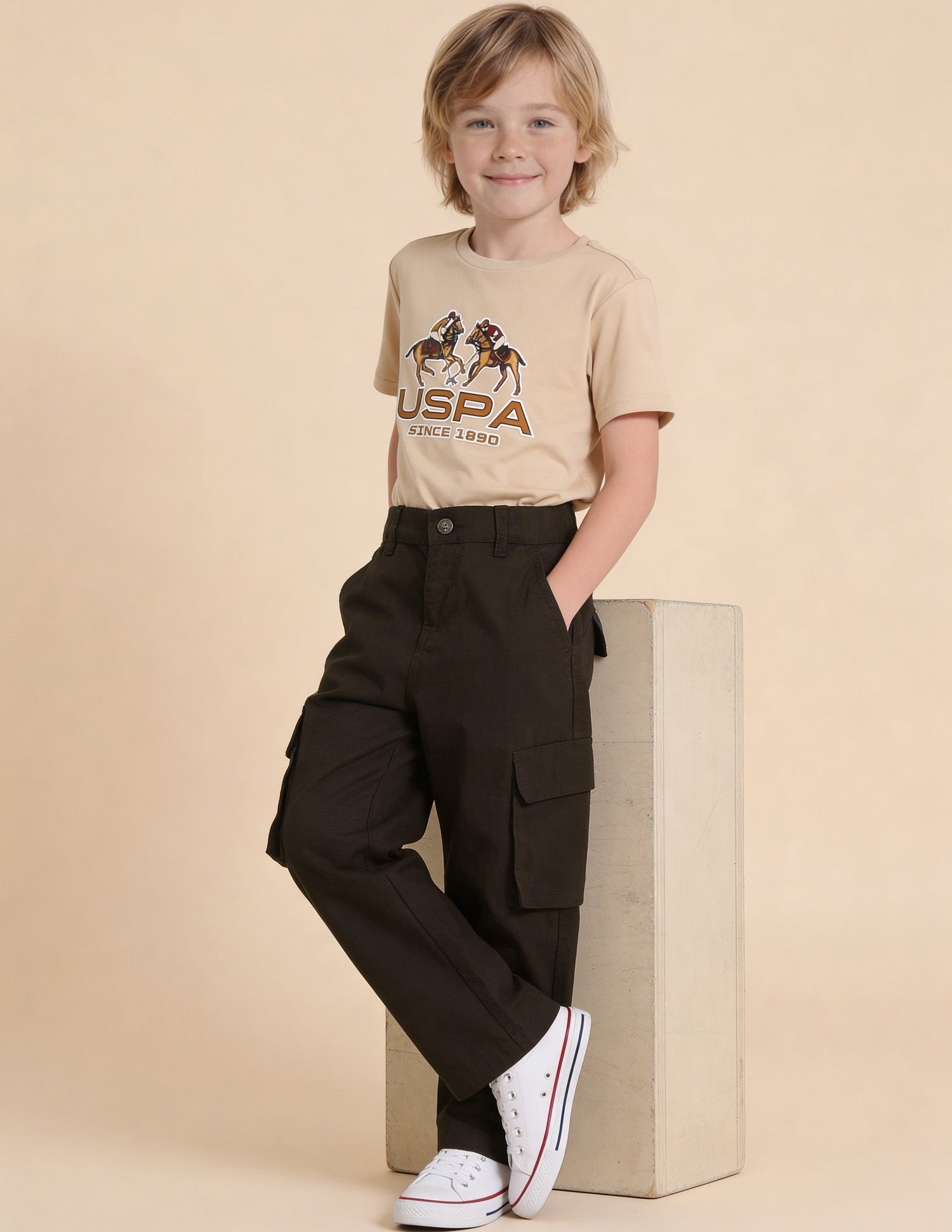 Textured Relaxed Fit Trousers