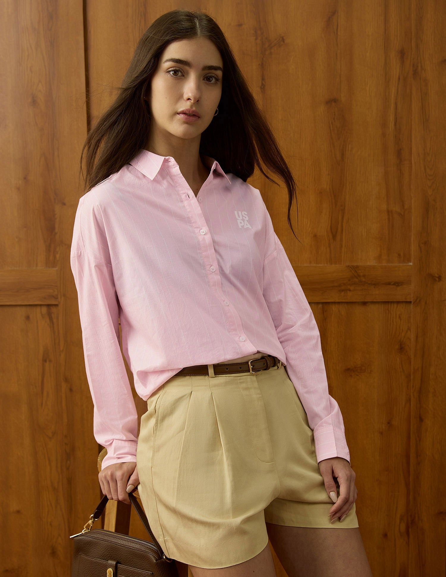 Vertical Striped Relaxed Fit Shirt