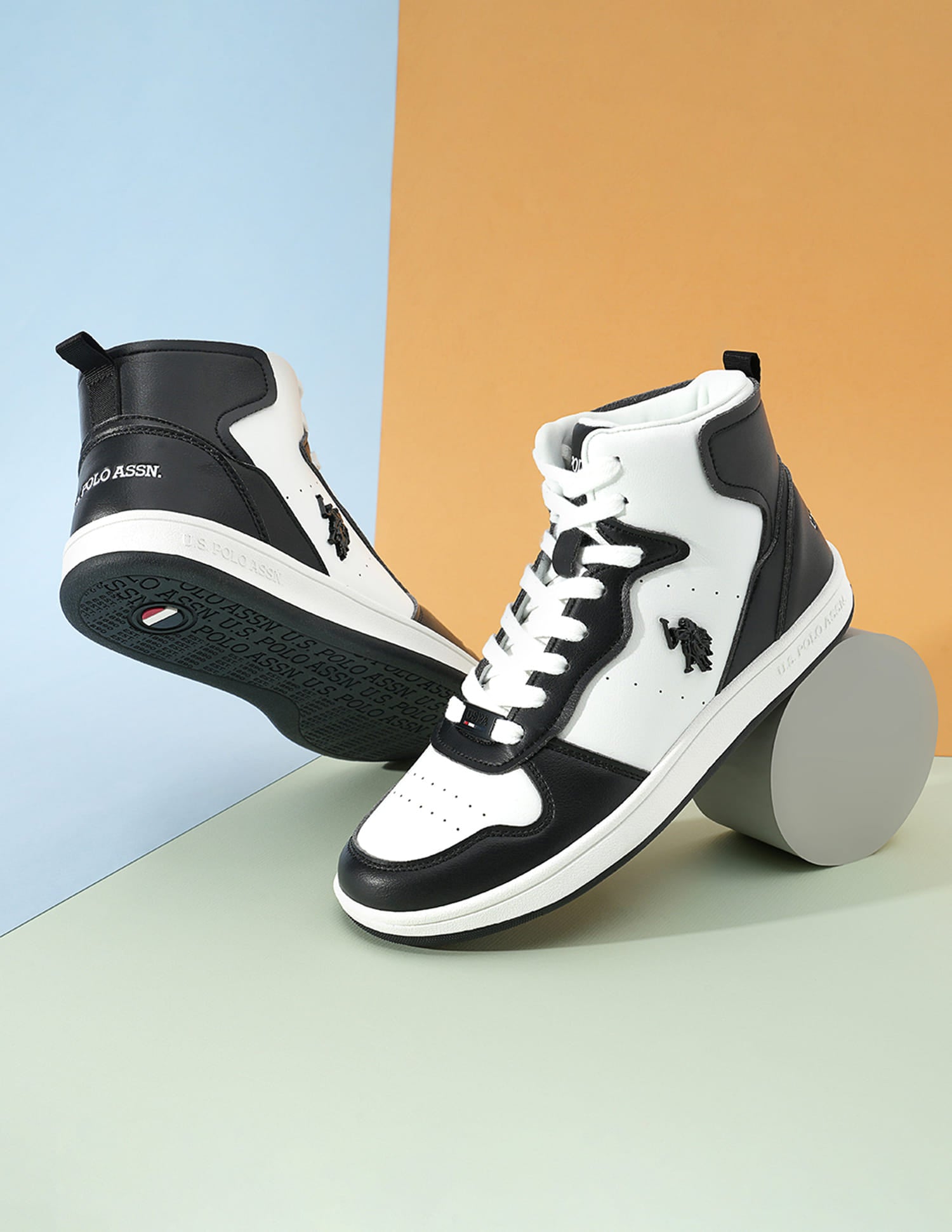 Women Colour Block Rowan Sneakers Black - U.S. Polo Assn. India | Large