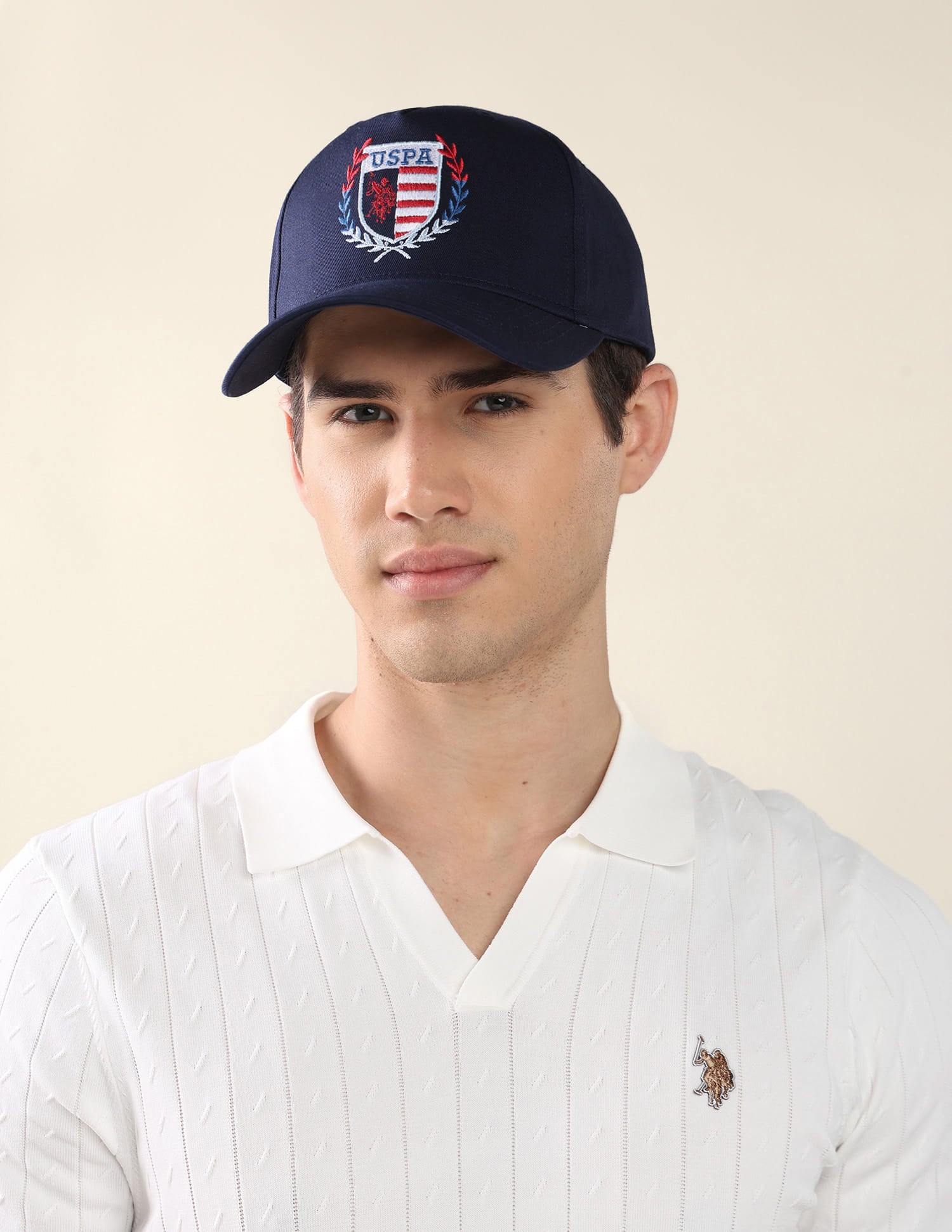 Brand Embroidered Twill Cap Blue - U.S. Polo Assn. India | Large