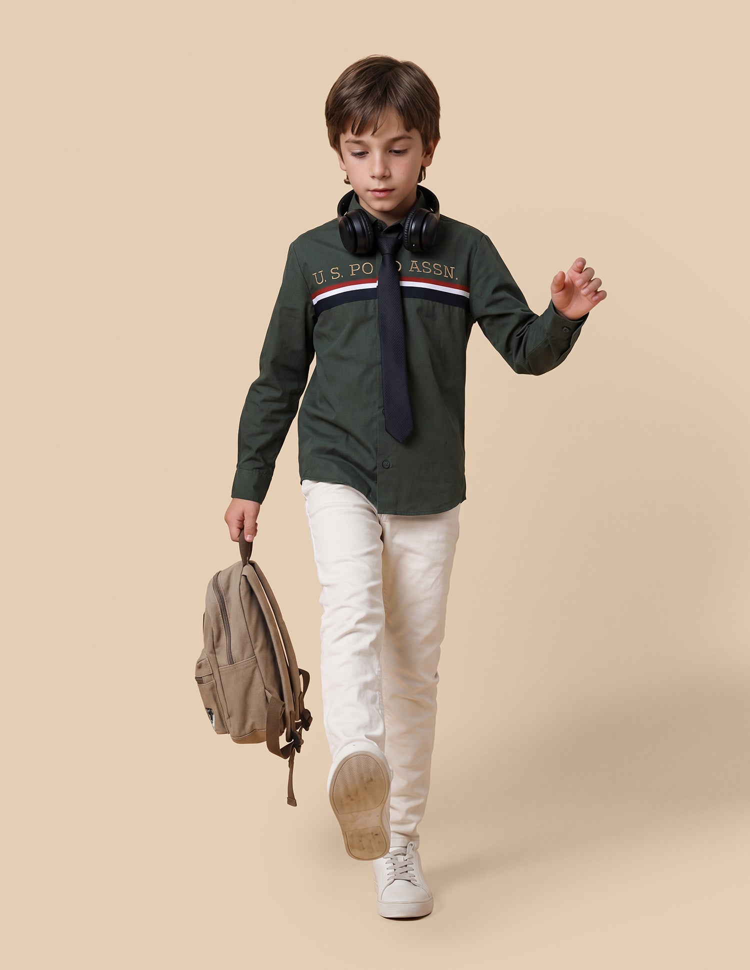 Brand Embroidered Regular Fit Shirt
