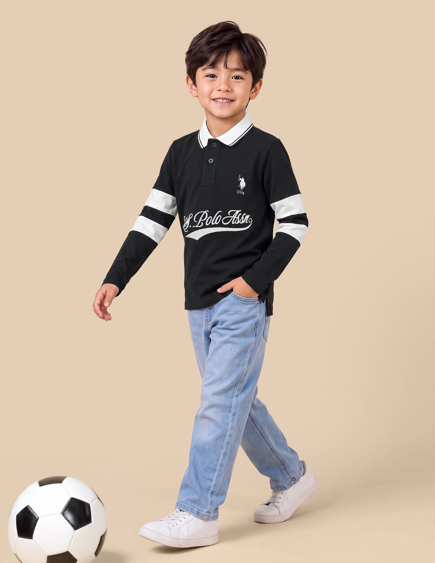 Brand Applique Regular Fit Polo Shirt