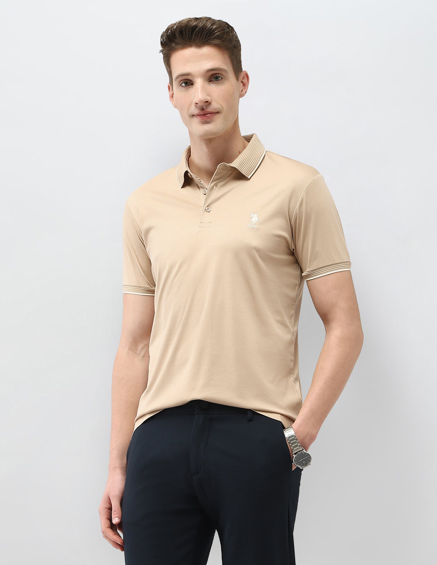 Solid Regular Fit Polo Shirt