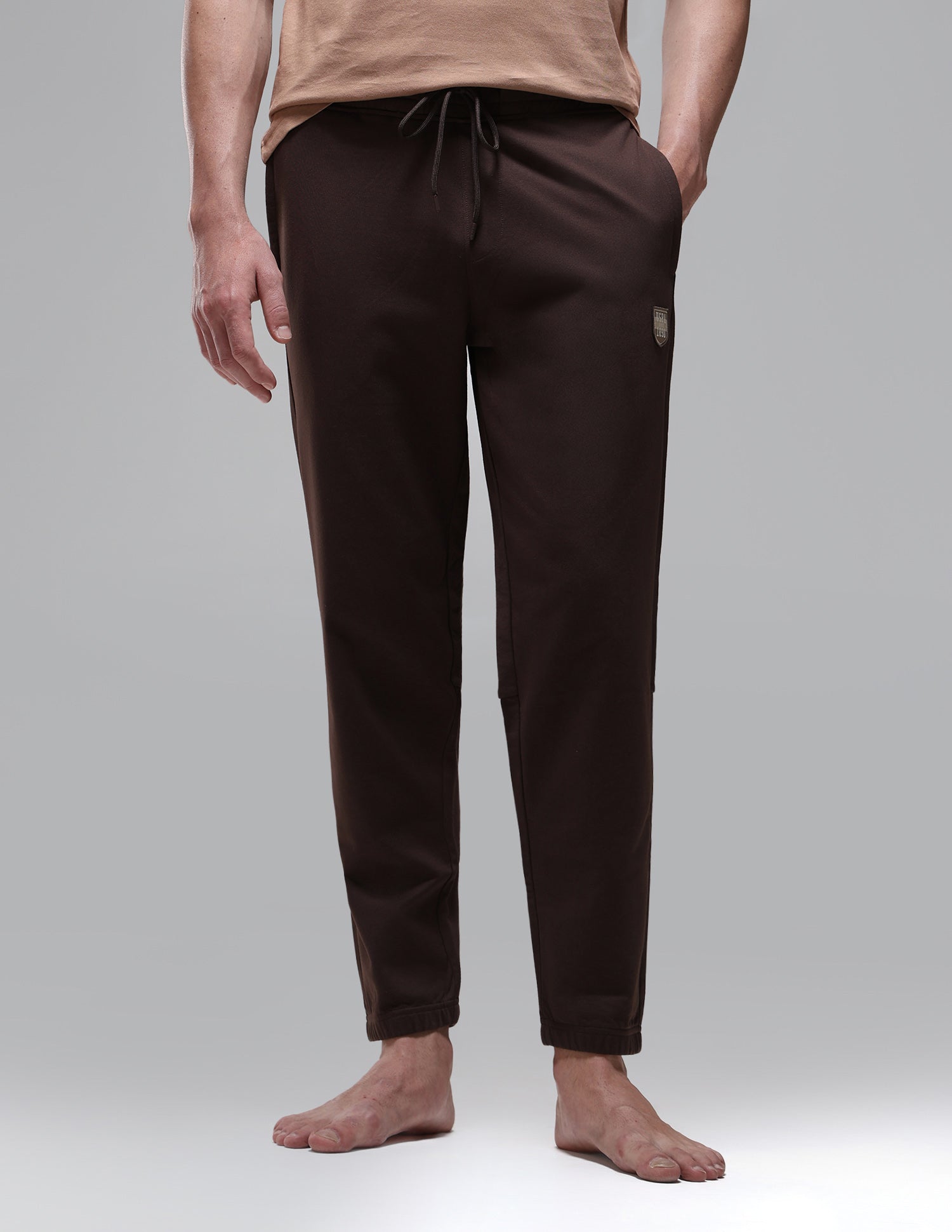 Breathable Relaxed Fit OJ010 Lounge Joggers Java - U.S. Polo Assn. India | Large
