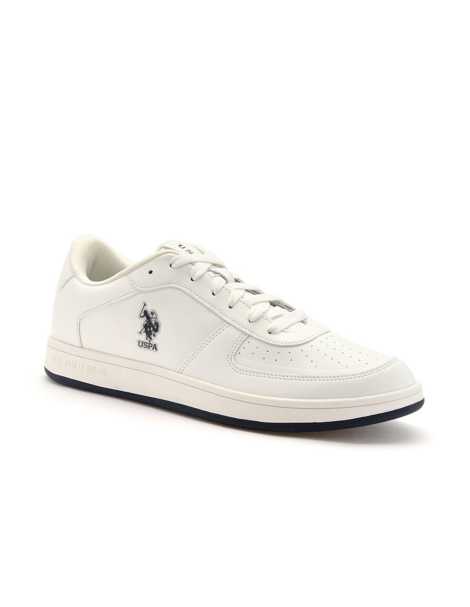 Men Rein 2.0 Off White Retro Court Sneakers White - U.S. POLO ASSN. | Large