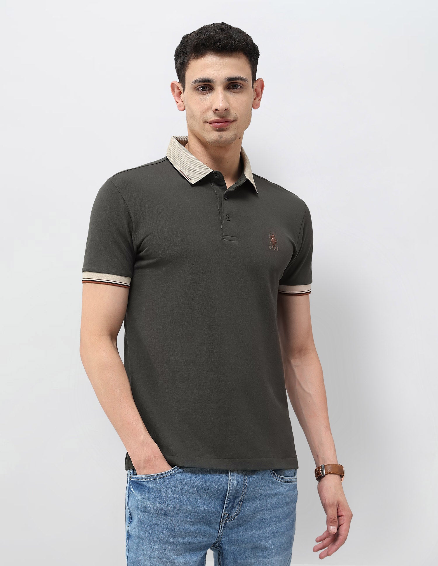Solid Regular Fit Polo Shirt