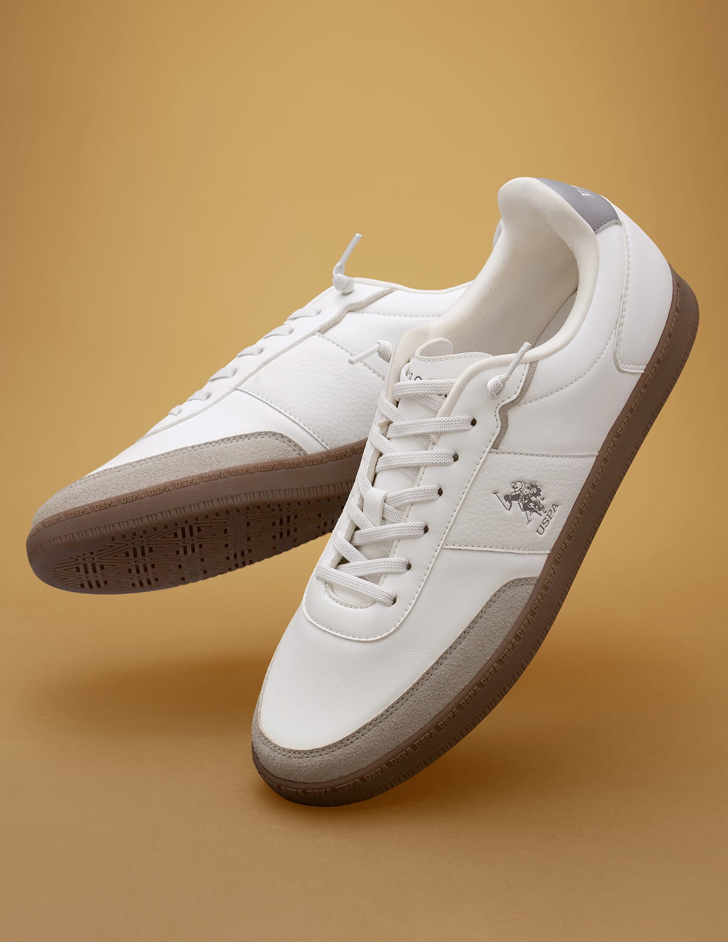 Men Milton Colourblocked Sneakers White - U.S. Polo Assn. India | Large
