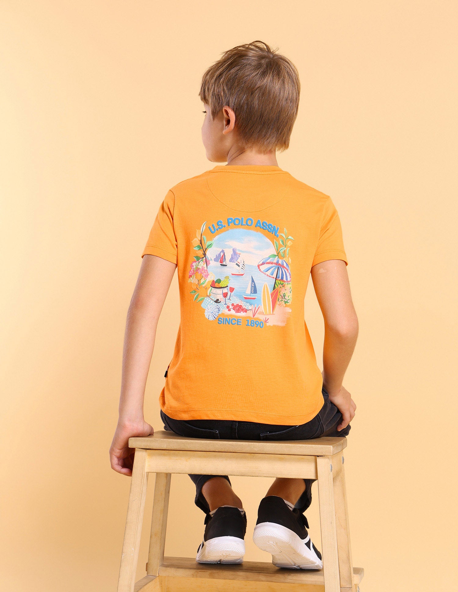 Boys Graphic Printed Regular Fit T-Shirt