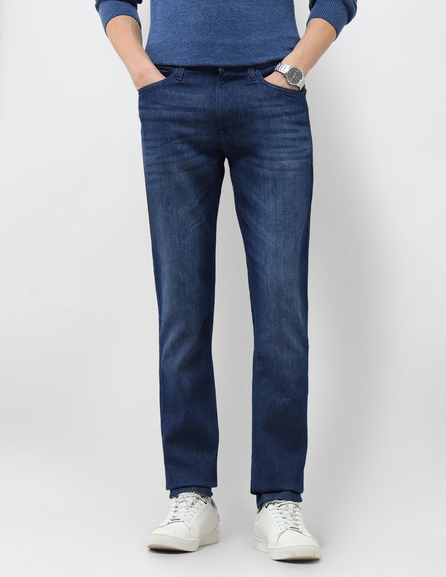 Brandon Slim Tapered Fit Whiskered Jeans