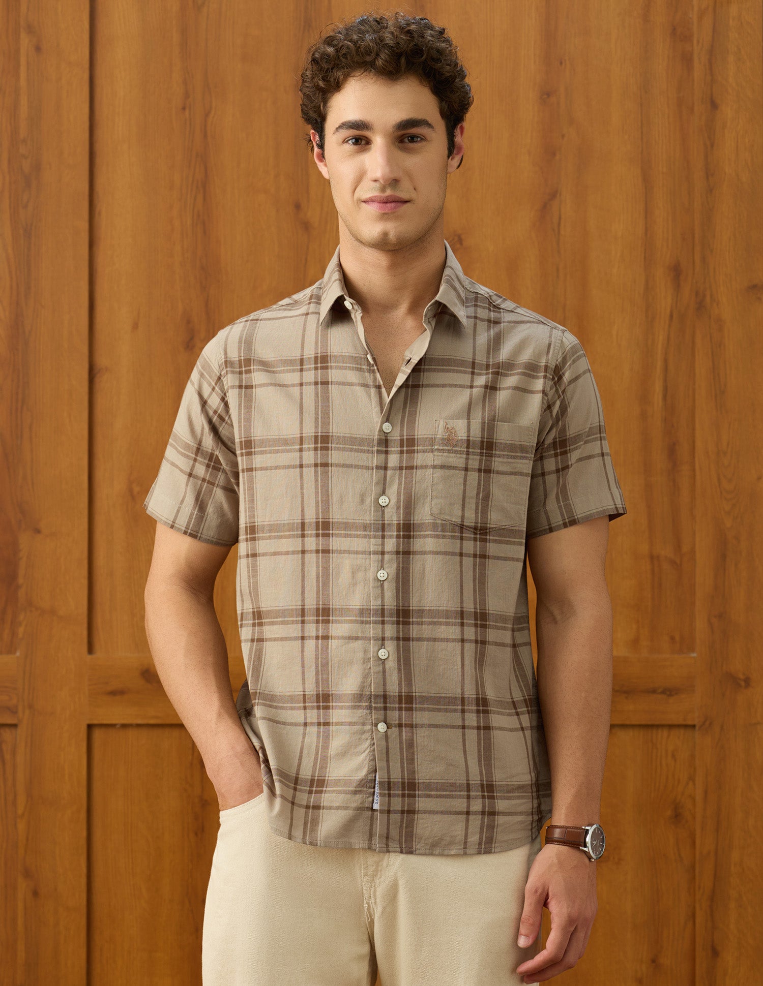 Windowpane Checked Elvenado Shirt