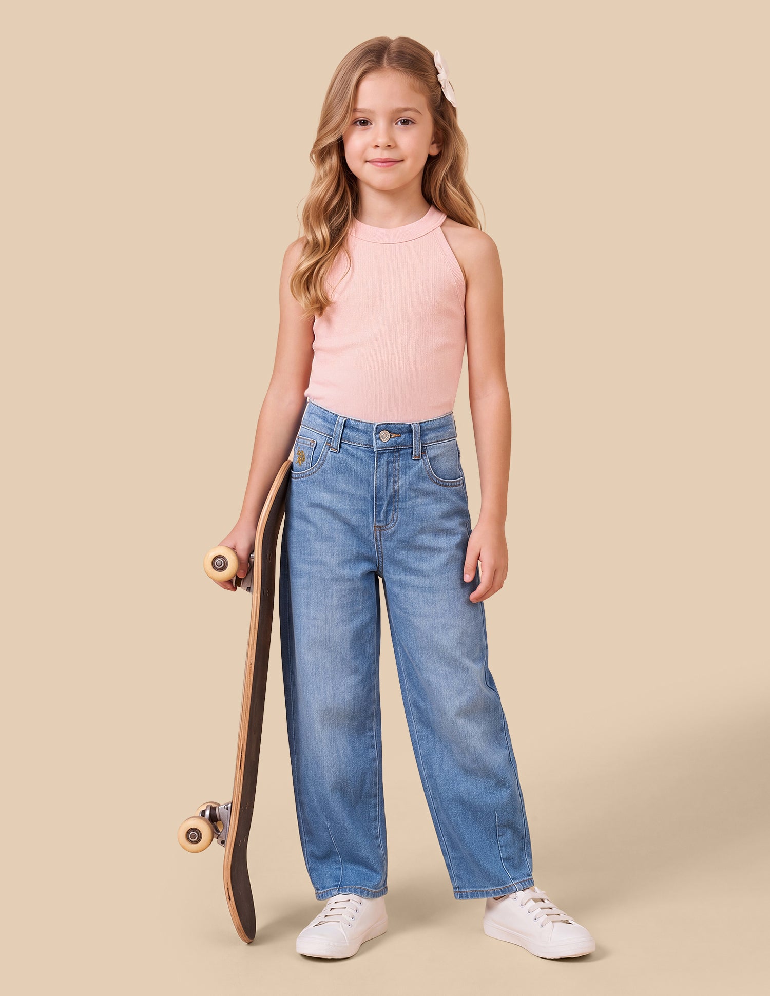 Barrel Fit Blue Jeans Light Blue - U.S. Polo Assn. India | Large