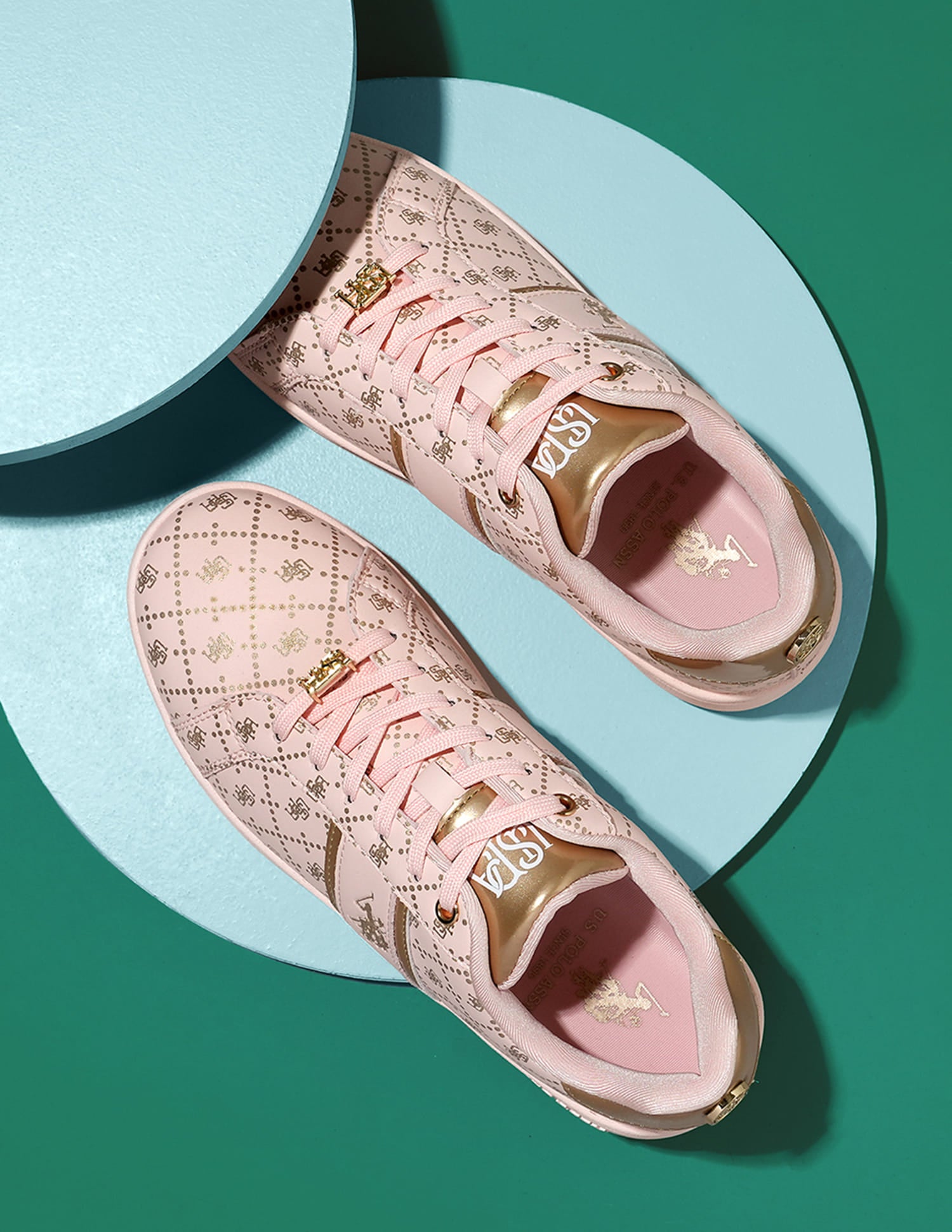Women Logo Harriet 2.0 Sneakers Pink - U.S. Polo Assn. India | Large