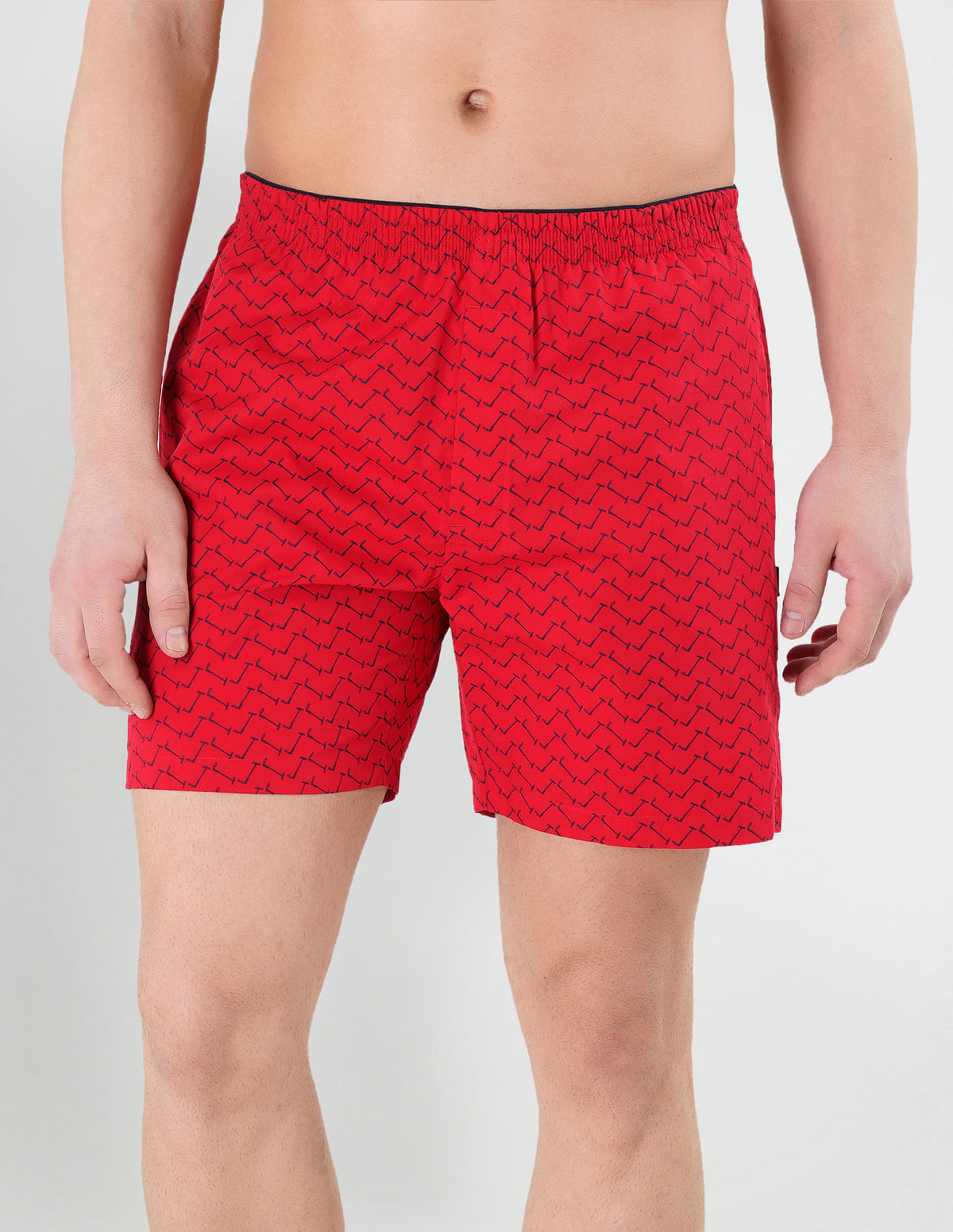 Red Patterned Boxers Buy Men Dual Pocket All Over Print EX002 Boxers - Pack Of 1 Red|U.S ...