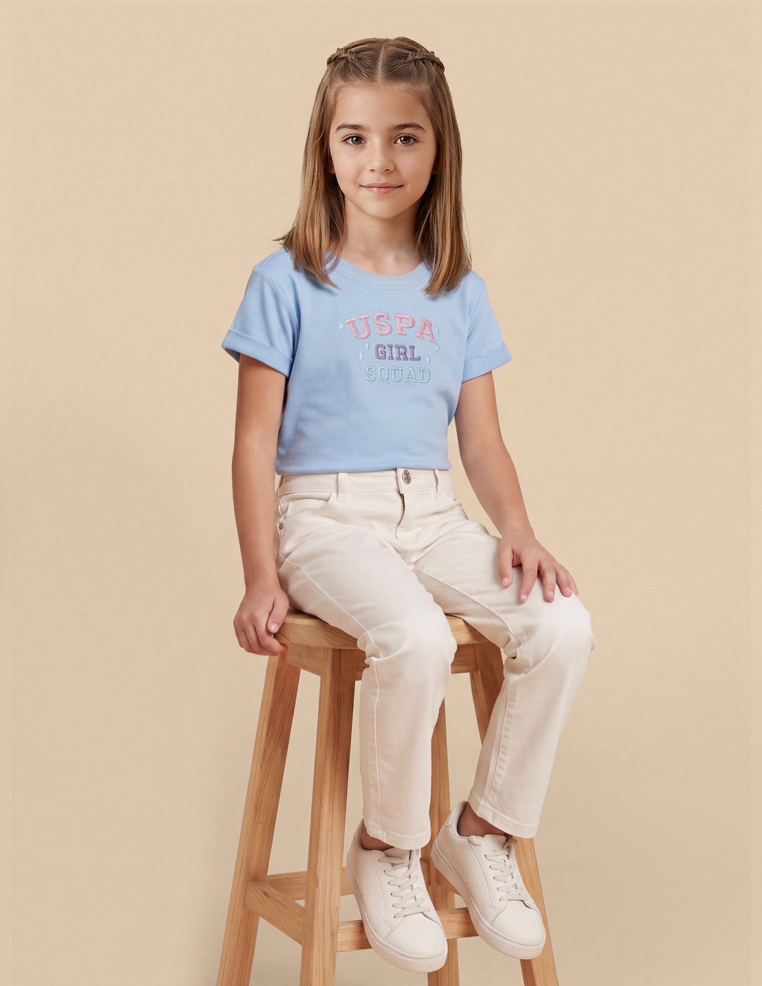 Typographic Embroidered Relaxed Fit T-Shirt