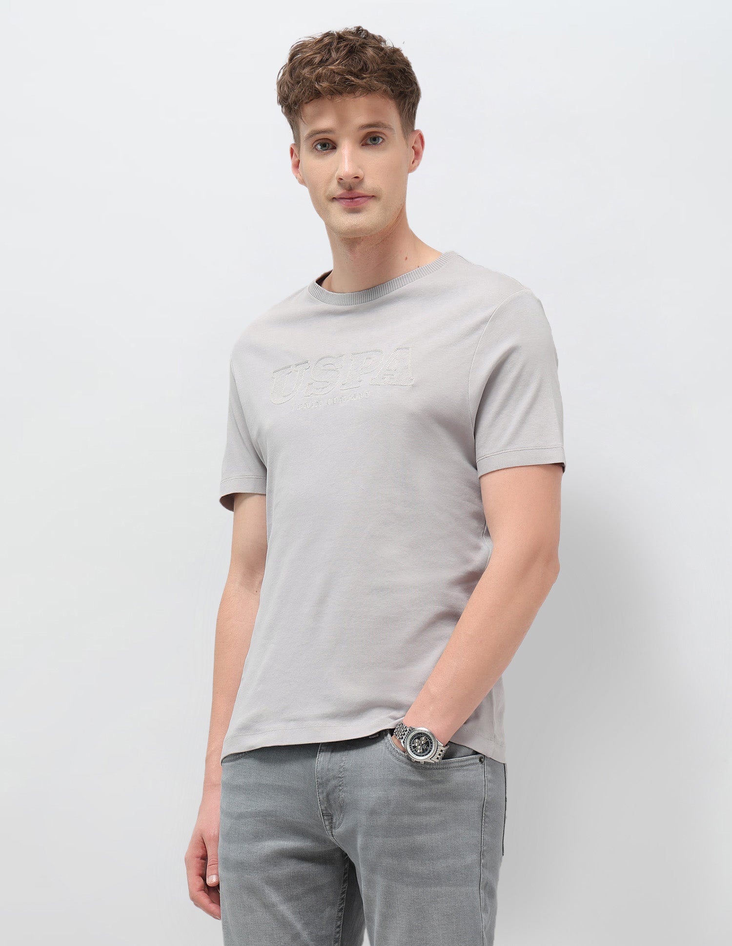 Monochrome Brand Embroidered T-Shirt