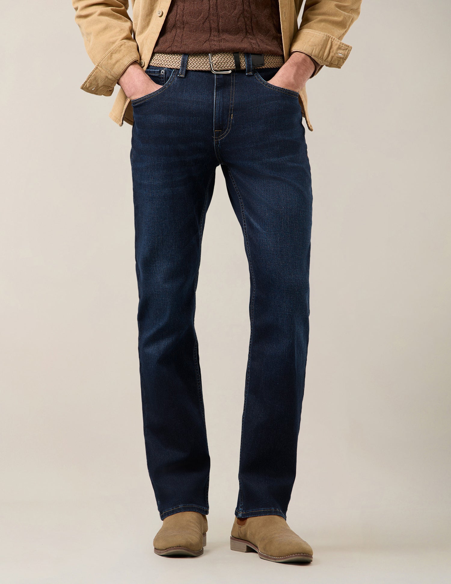 Harold Slim Straight Fit Blue Jeans Dark Indigo - U.S. Polo Assn. India | Large