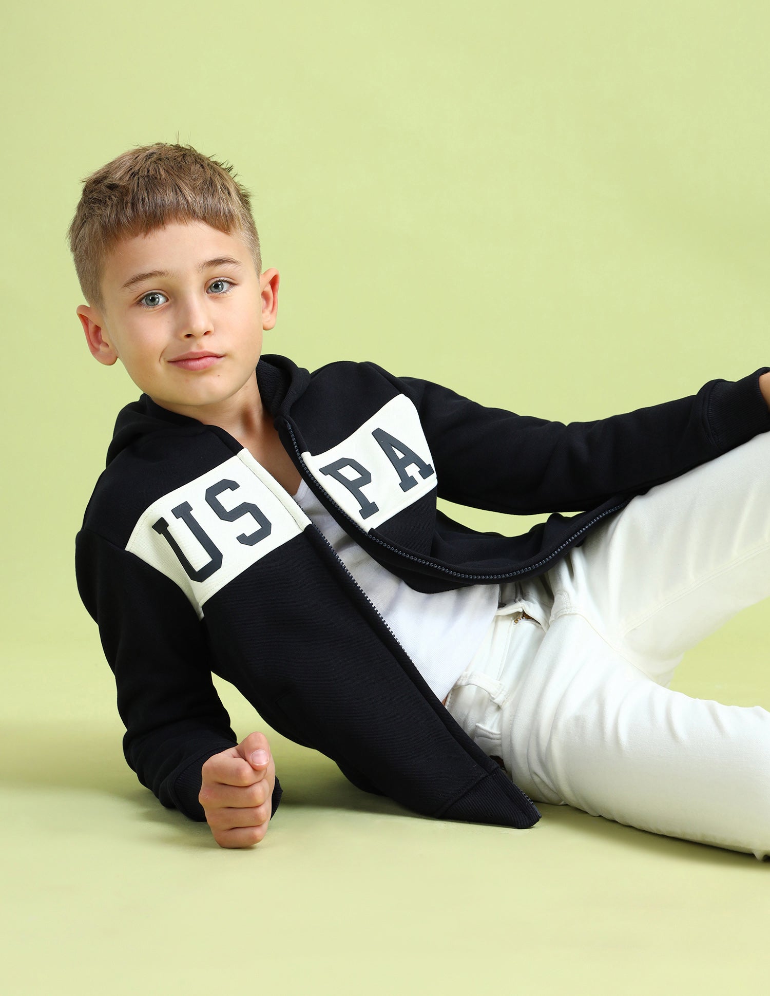 Boys Brand Printed Hooded Sweatshirt
