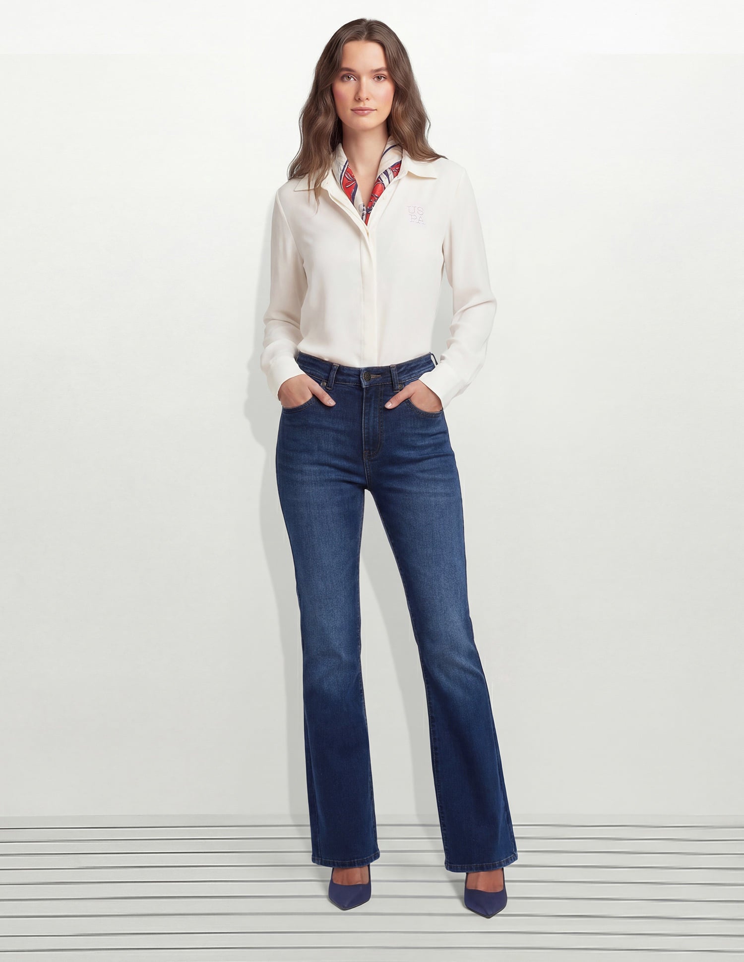 High Rise Skinny Bootcut Jeans