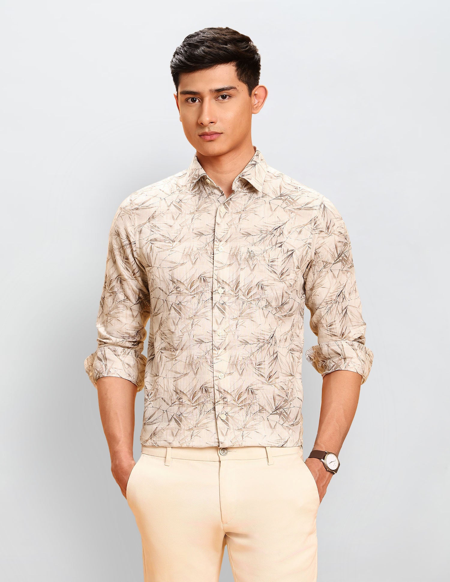 Tropical Printed Tailored Fit Shirt
