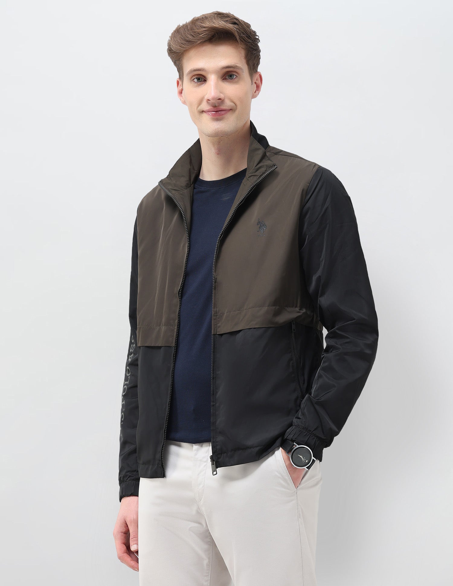 Colour Blocked Windcheater Reversible Jacket Jacket