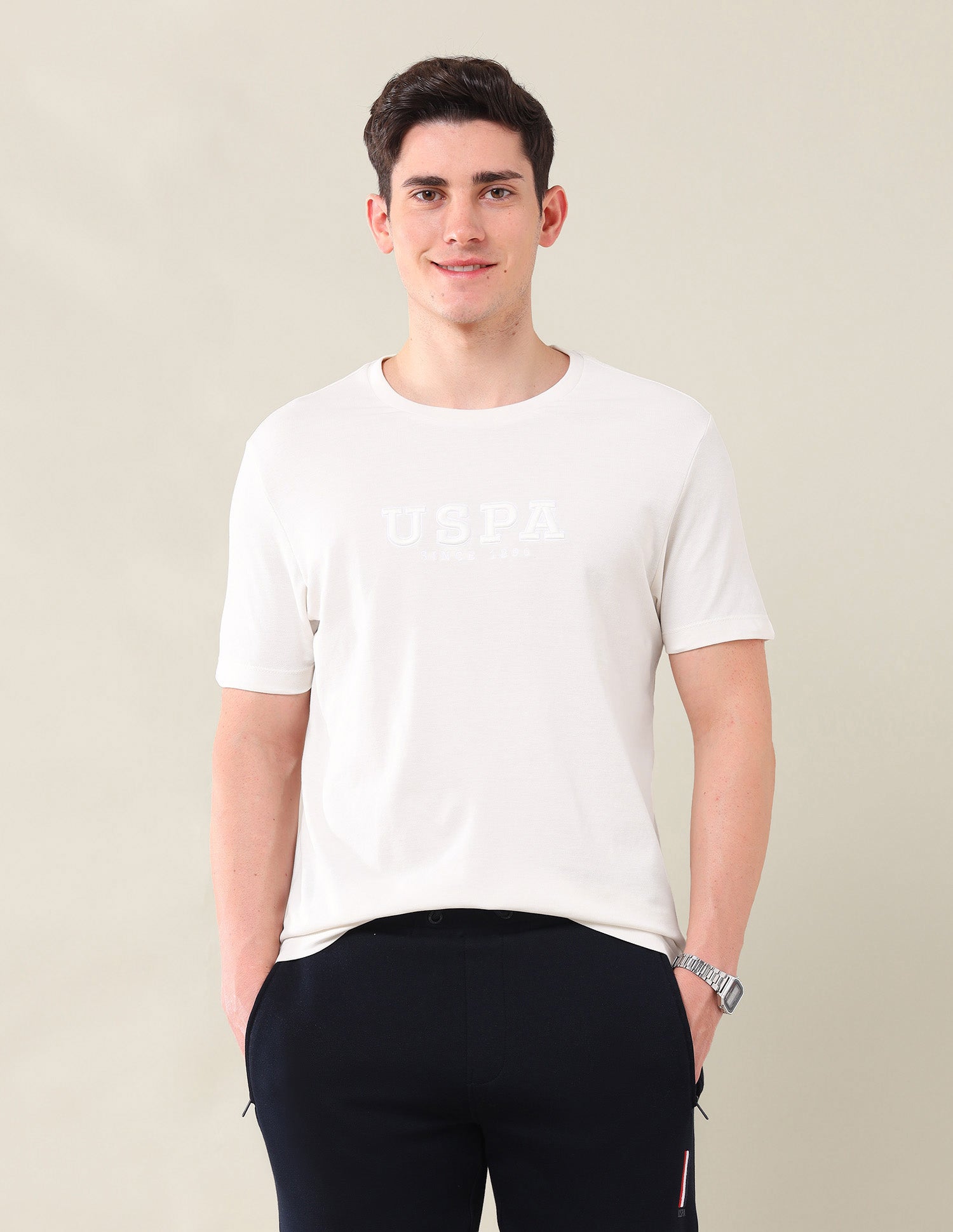 Brand Printed Slim Fit T-Shirt