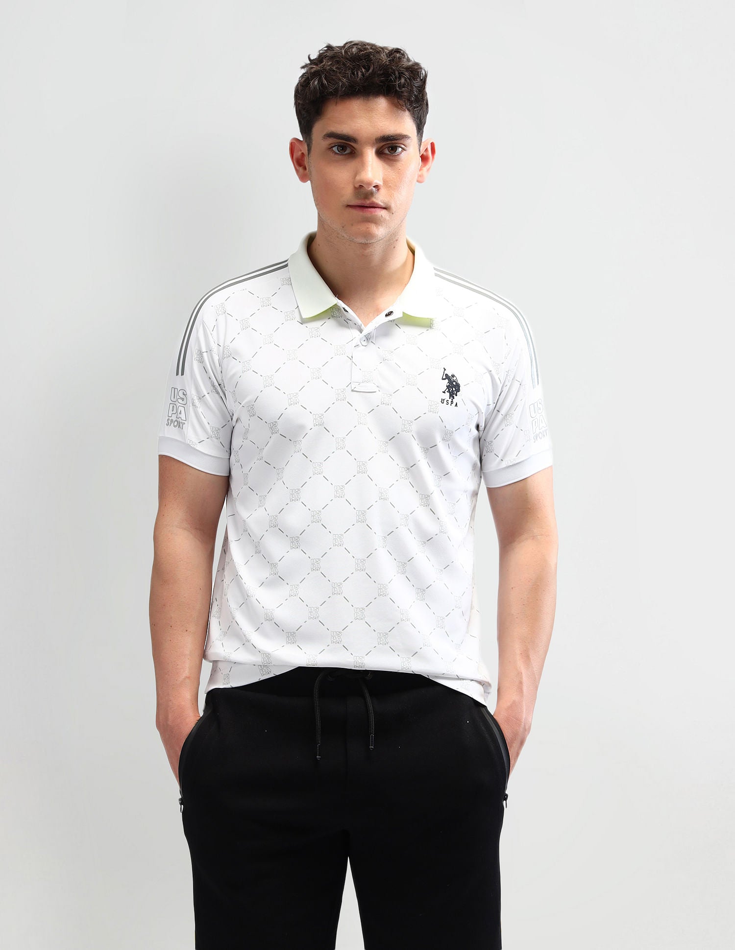 Slim Fit Printed Polo Shirt