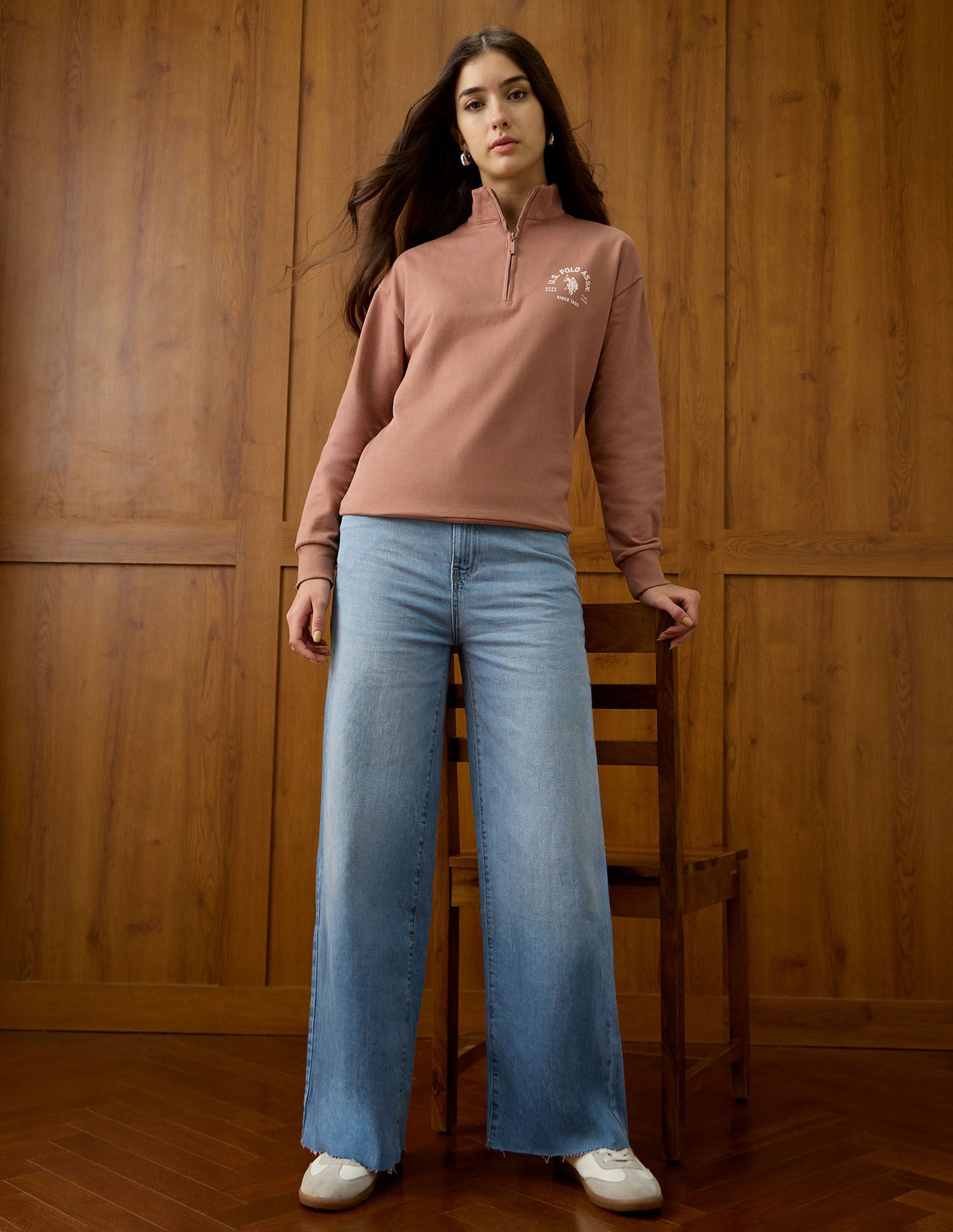 High Rise Wide Leg Fit Jeans