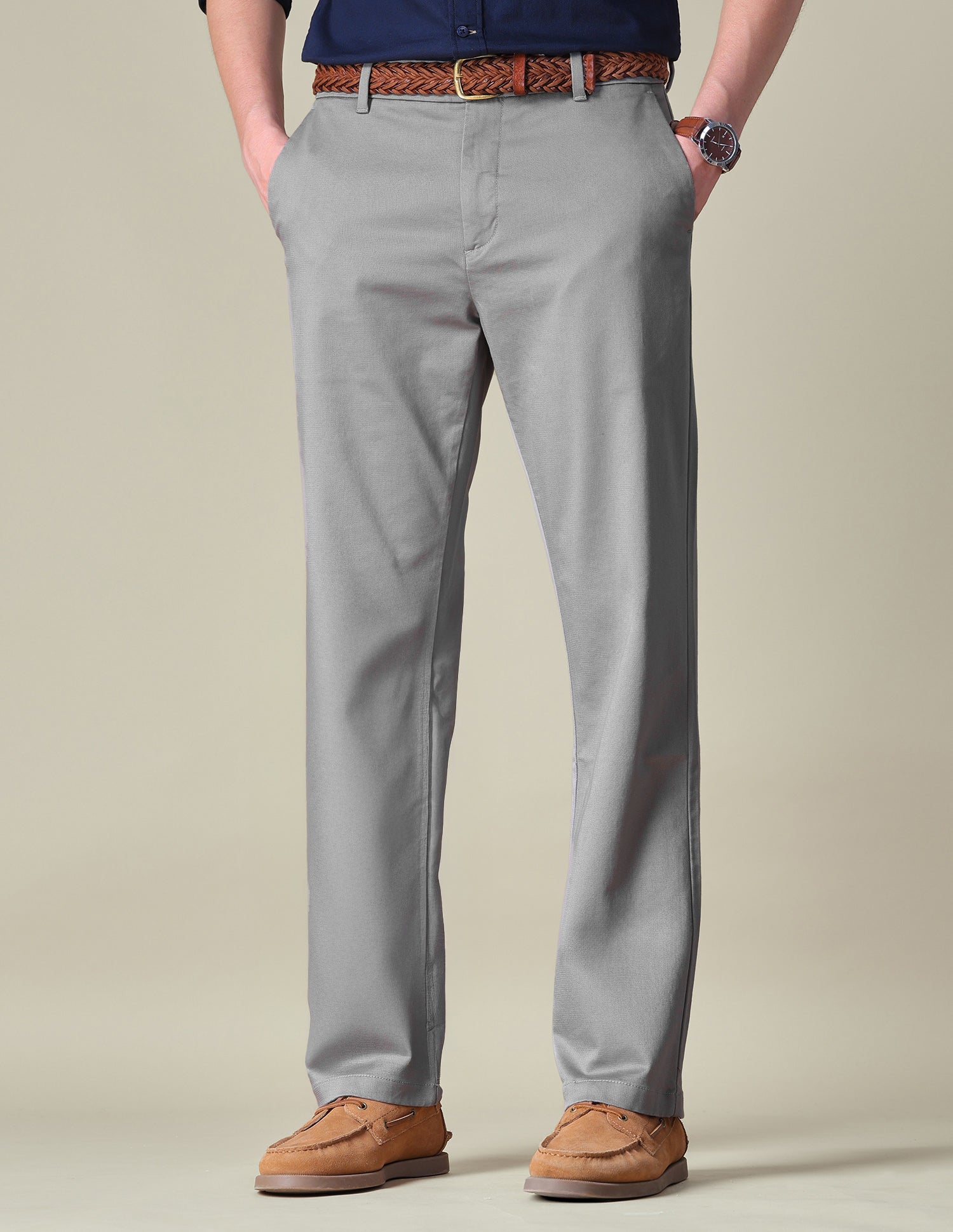 Dobby Riley Straight Fit Trousers