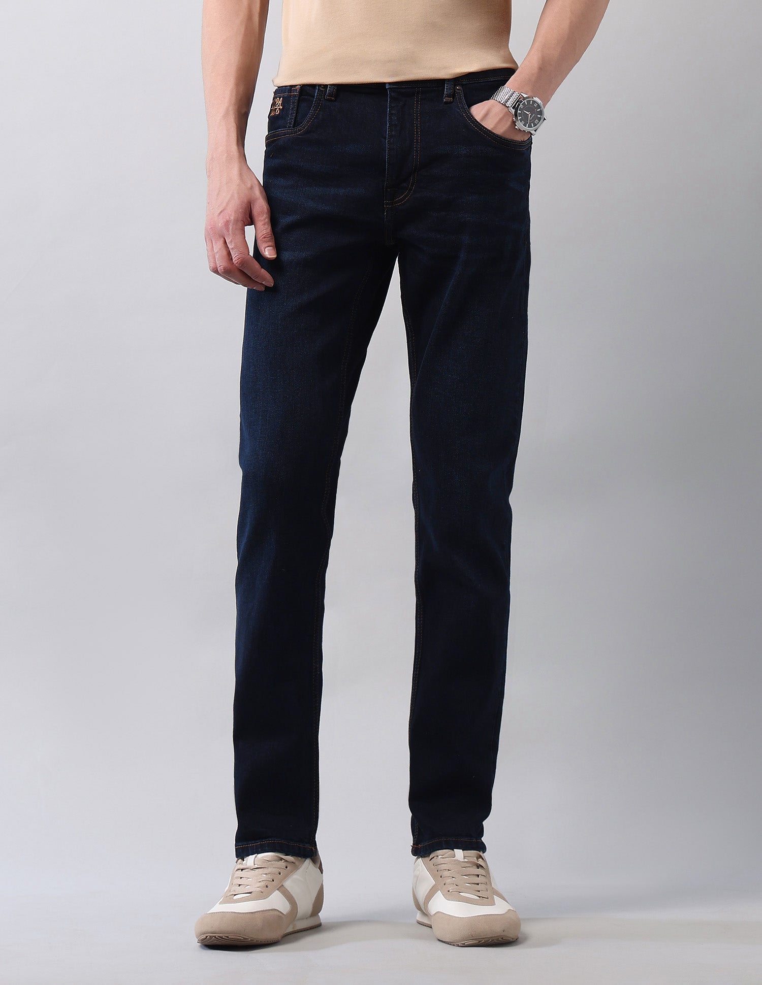 Brandon Slim Tapered Fit Blue Jeans