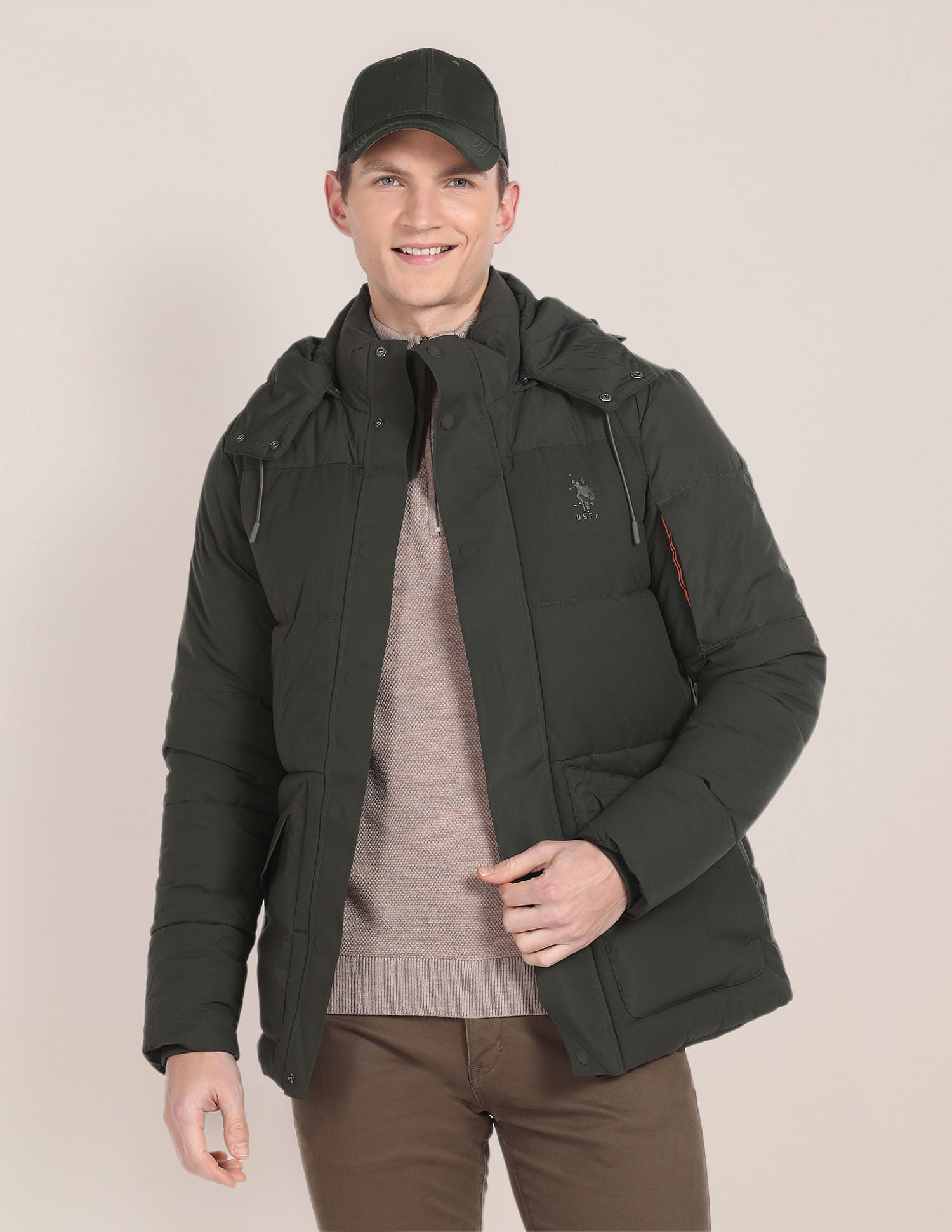 U.s. Polo Assn.Varsity Bomber Puffer Jacket - Walmart.com