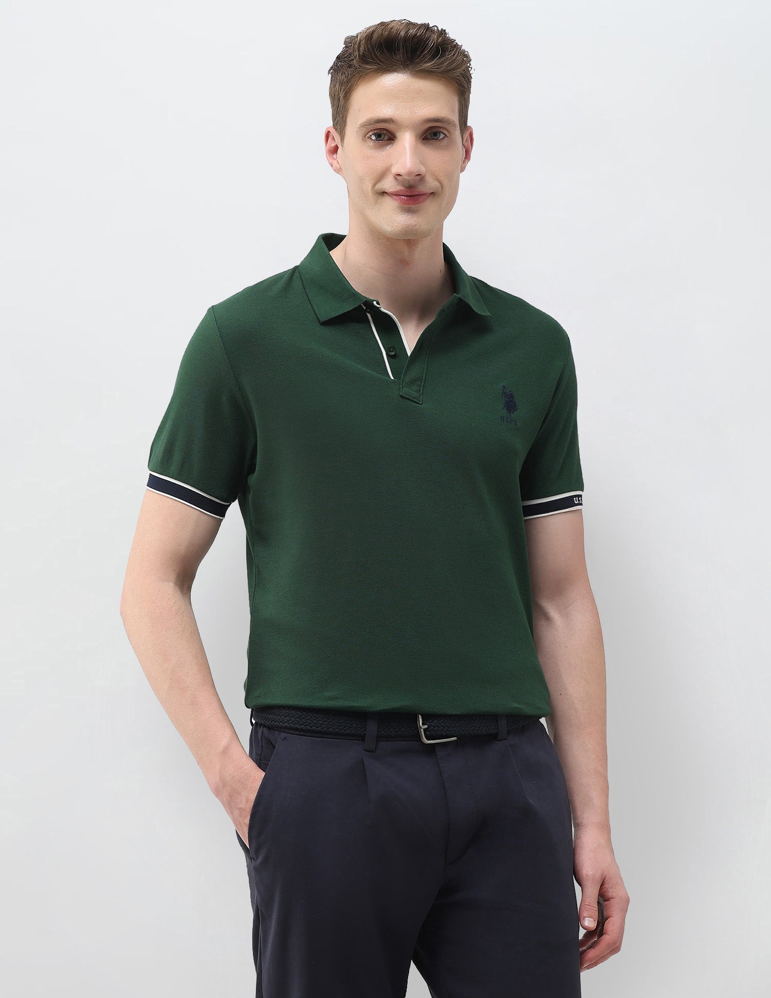 Solid Slim Fit Polo Shirt