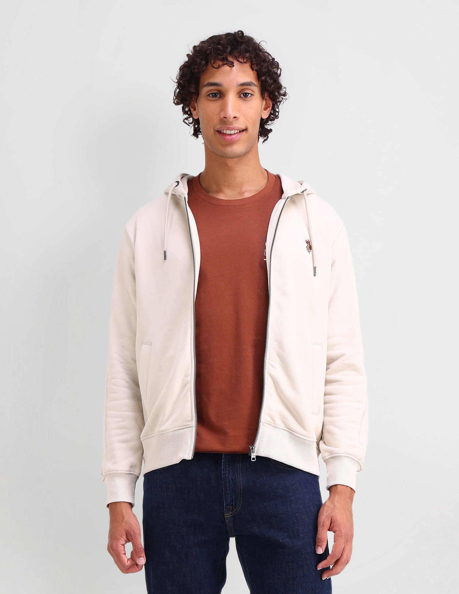 Regular Fit Solid Sweatshirt