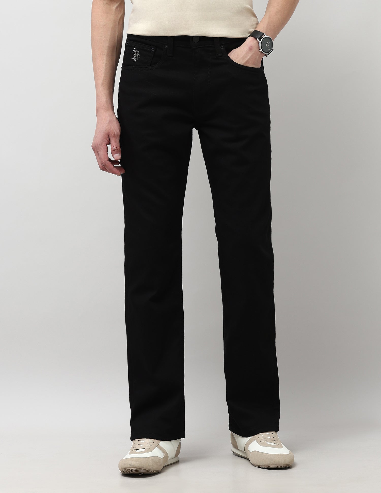 Connor Bootcut Black Jeans